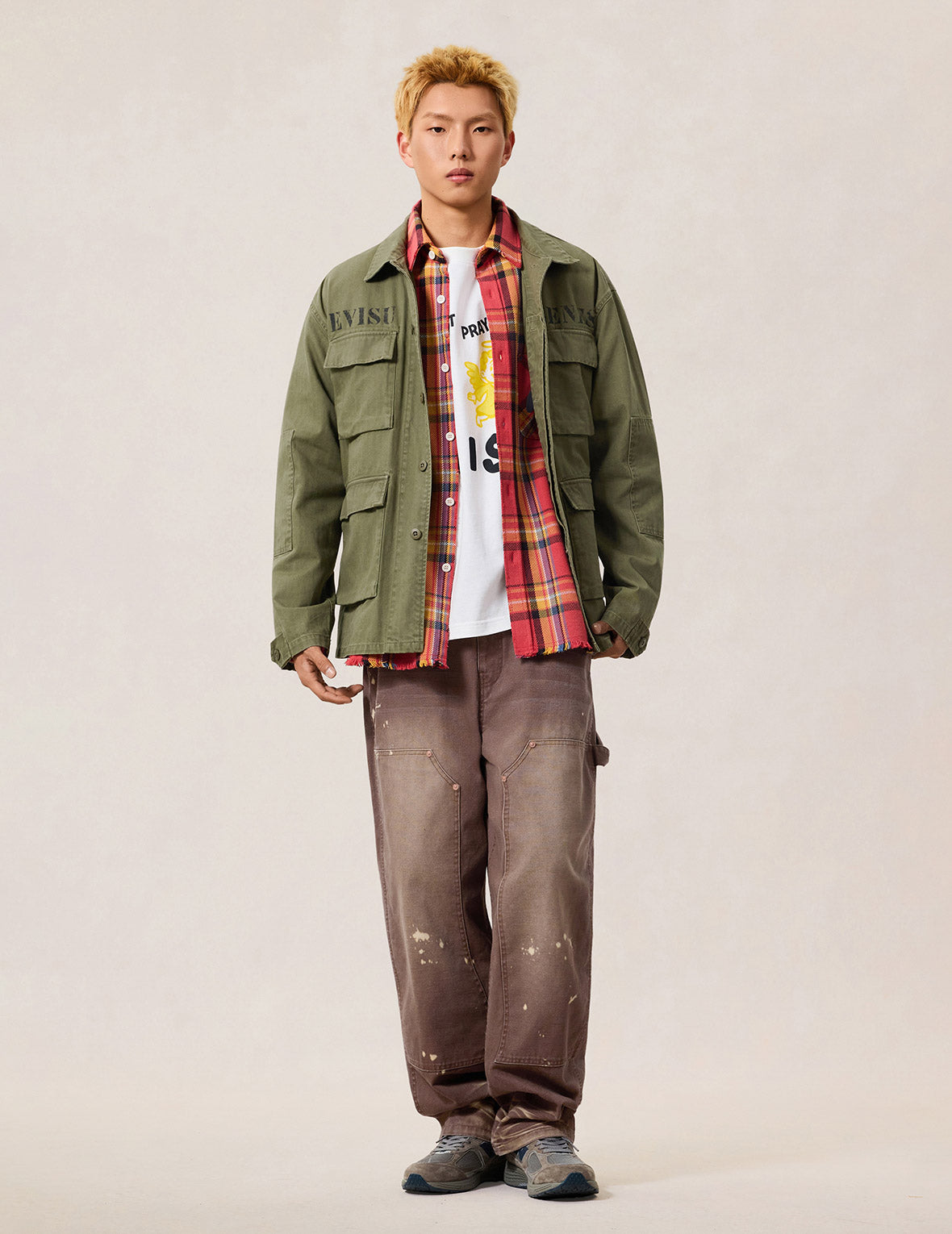 Heavy Washed And Distressed Daicock Jeans