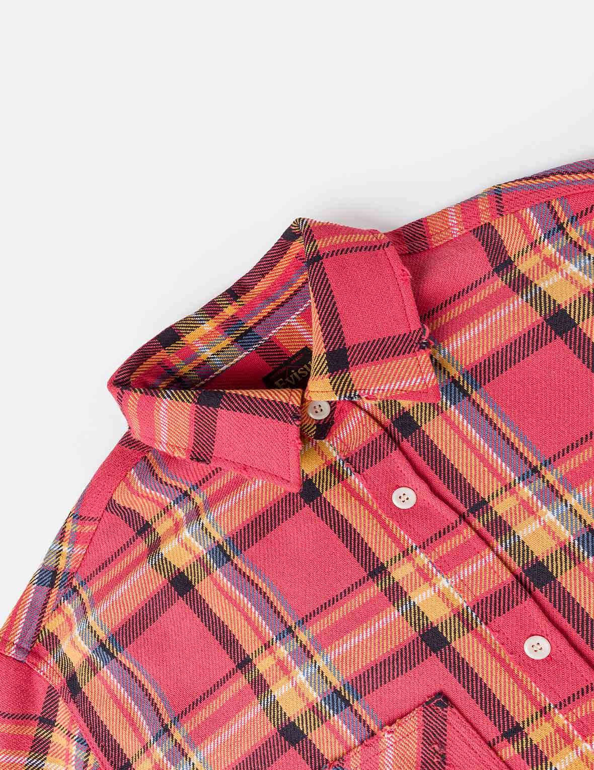 Heavy Washed Distressed Flannel Shirt