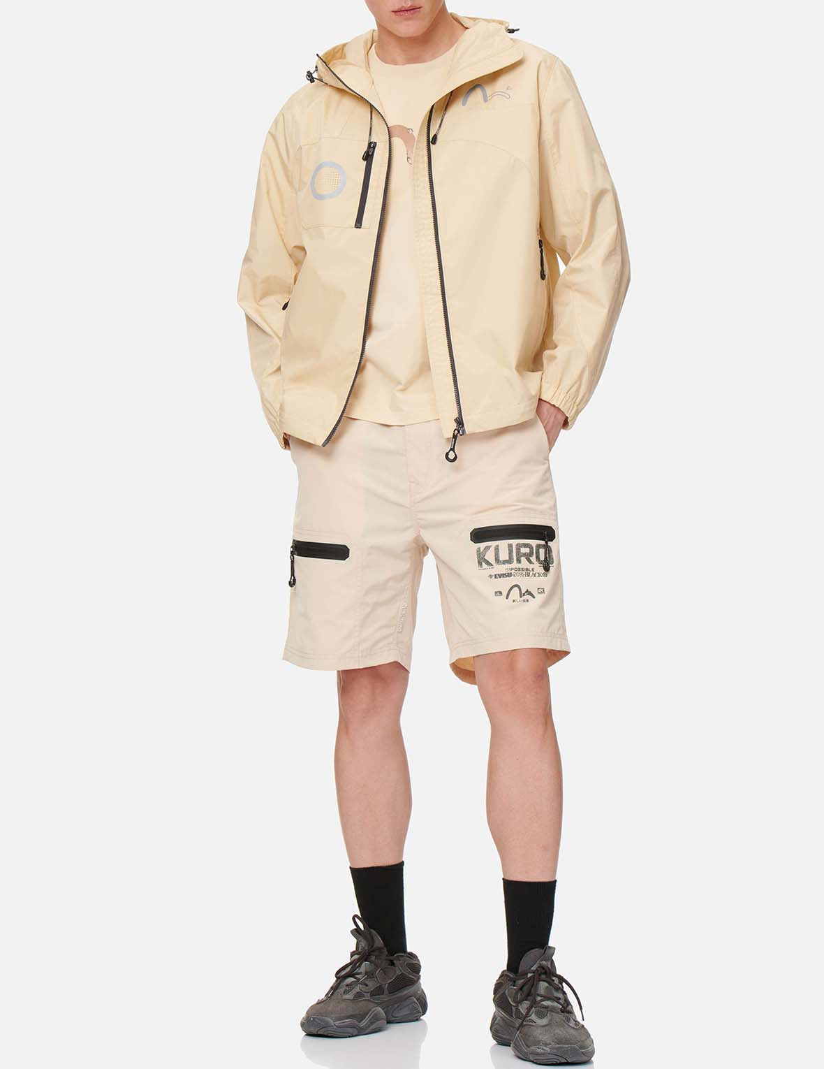 Engineered Panel Windbreaker Jacket