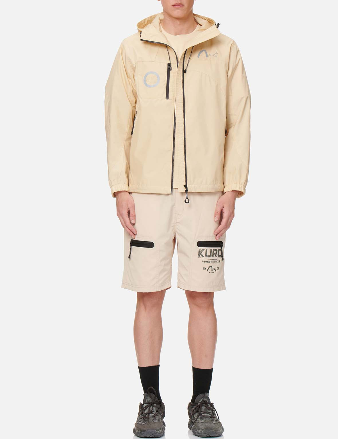 Engineered Panel Windbreaker Jacket