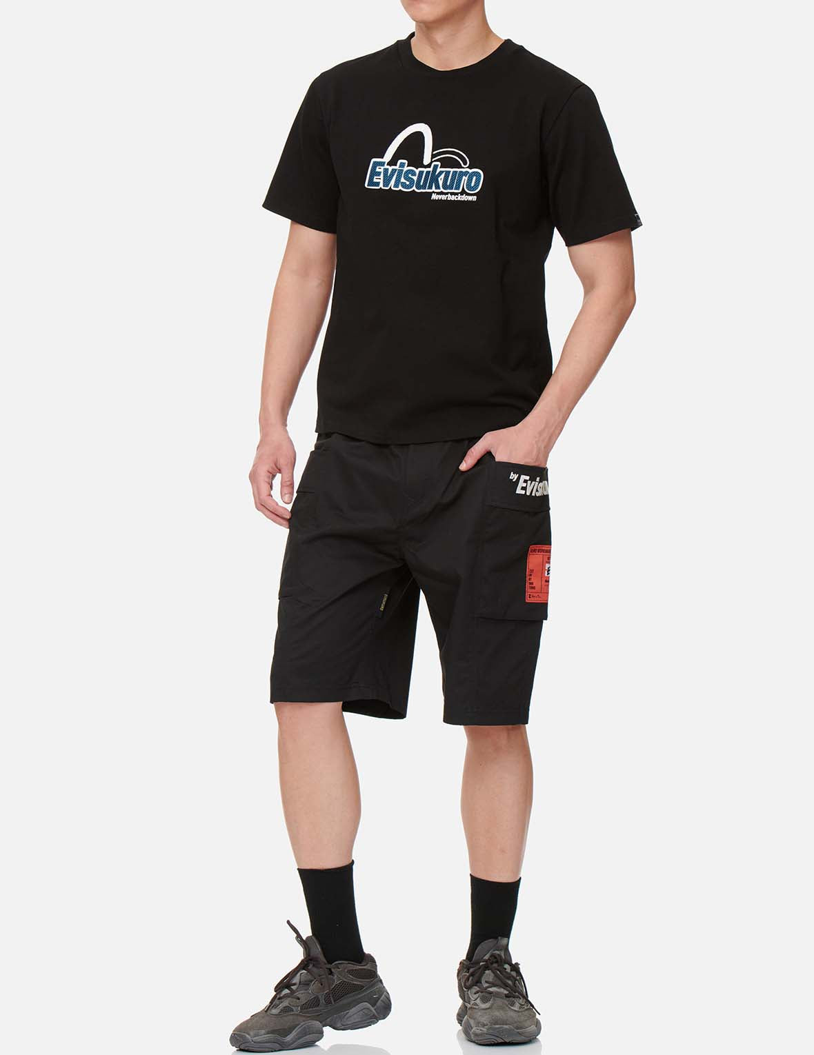 Curved Panel Cargo Shorts