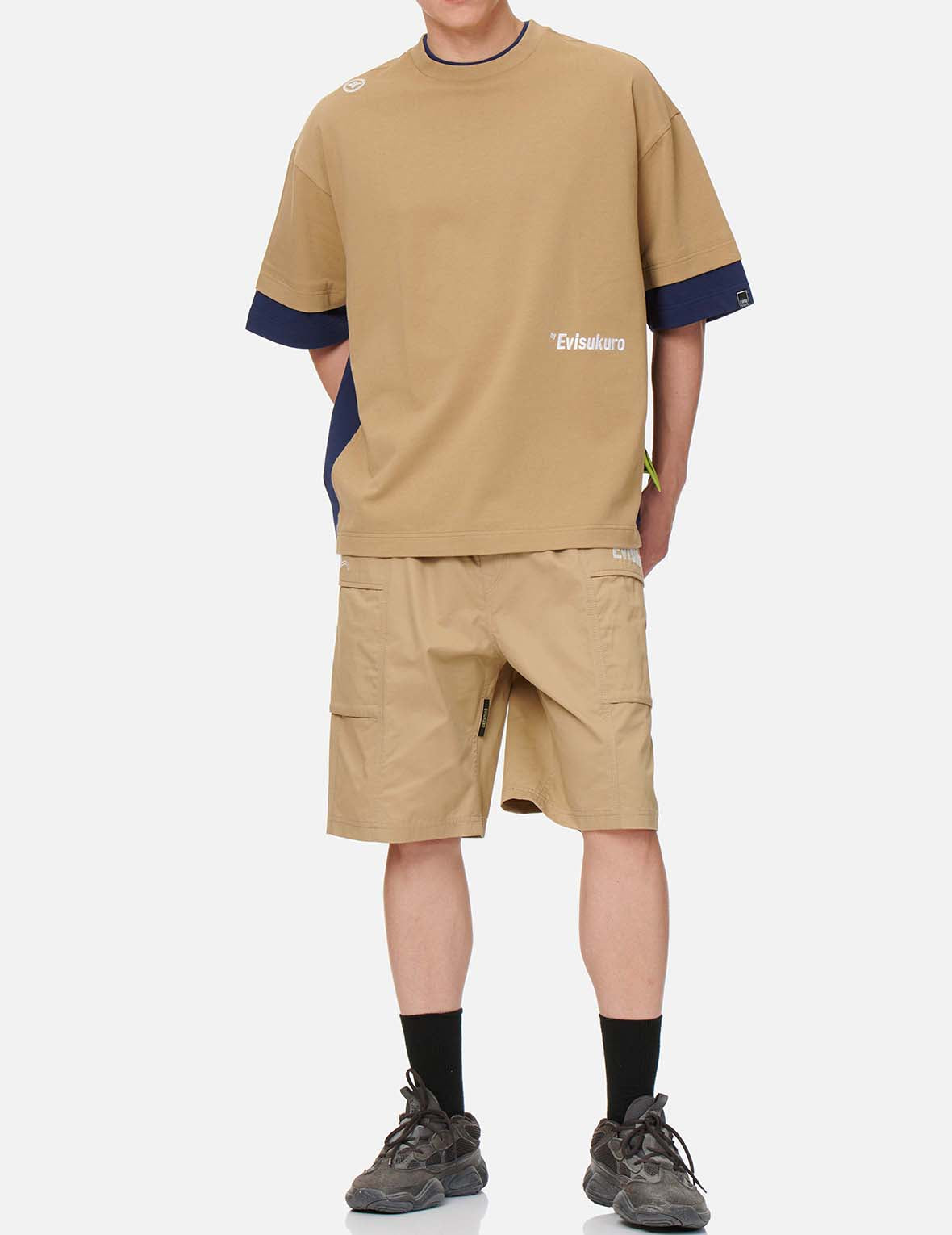 Curved Panel Cargo Shorts