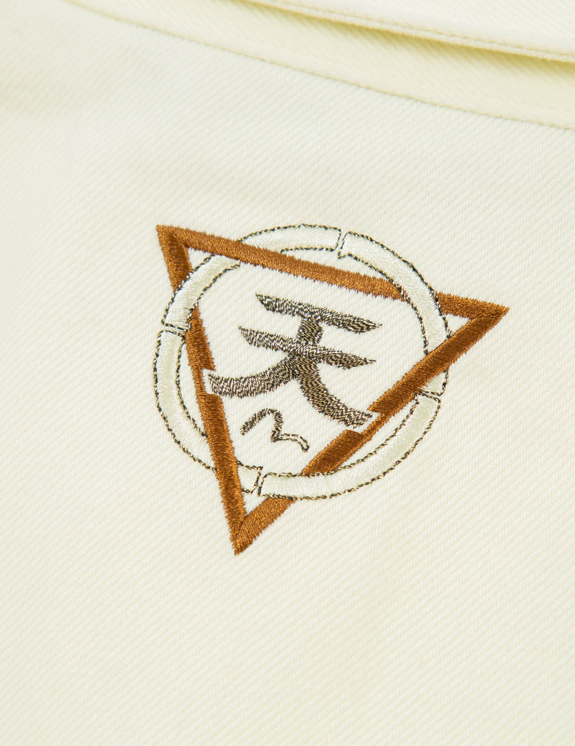 多語言商標刺繡襯衫外套