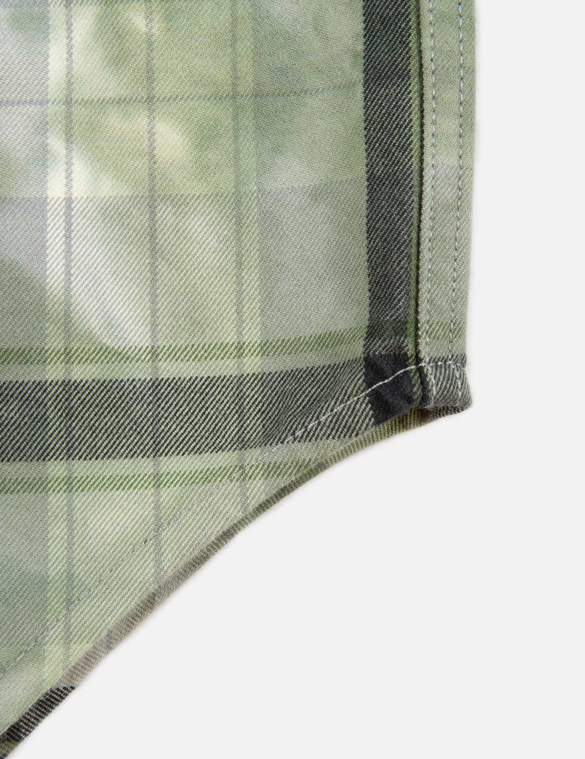 紮染格紋襯衫
