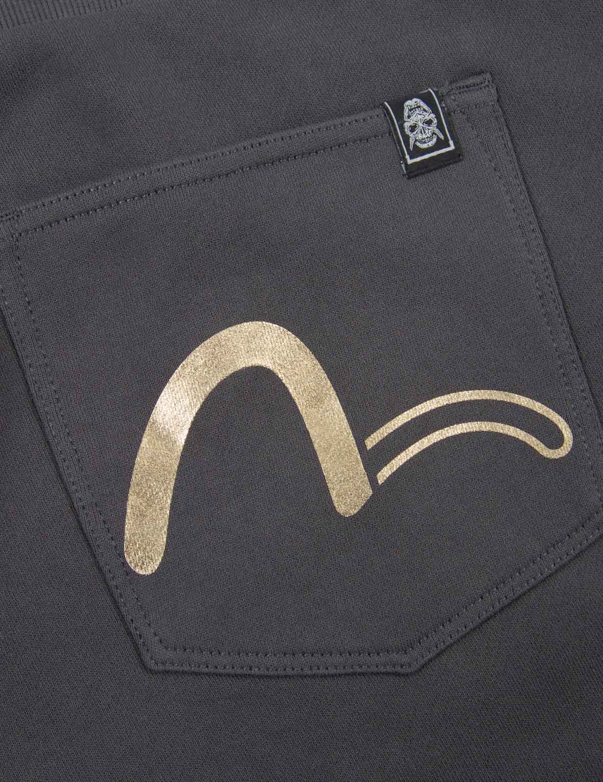 Seagull Print Pocket Sweat Shorts