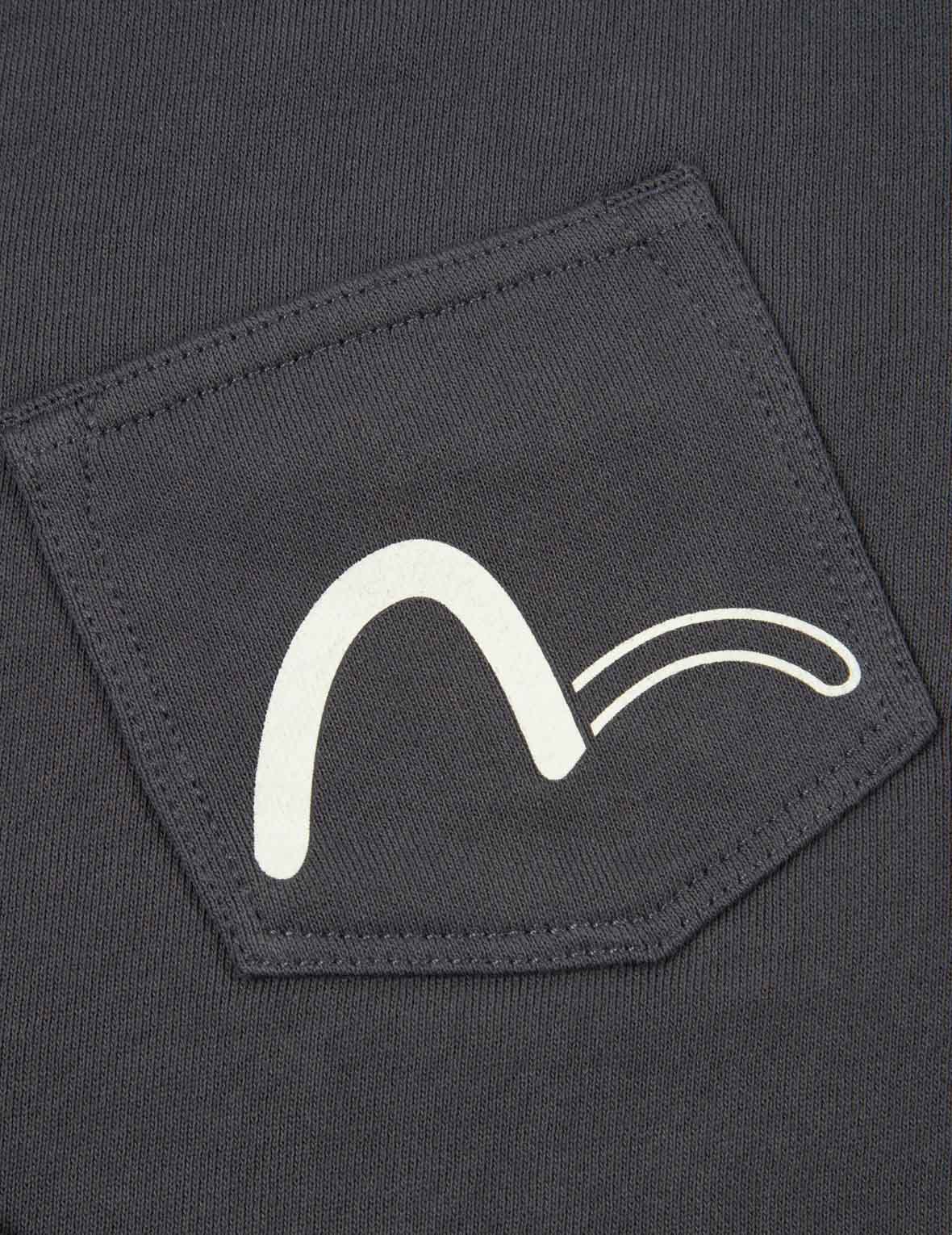 Seagull Print Pocket Sweat Shorts