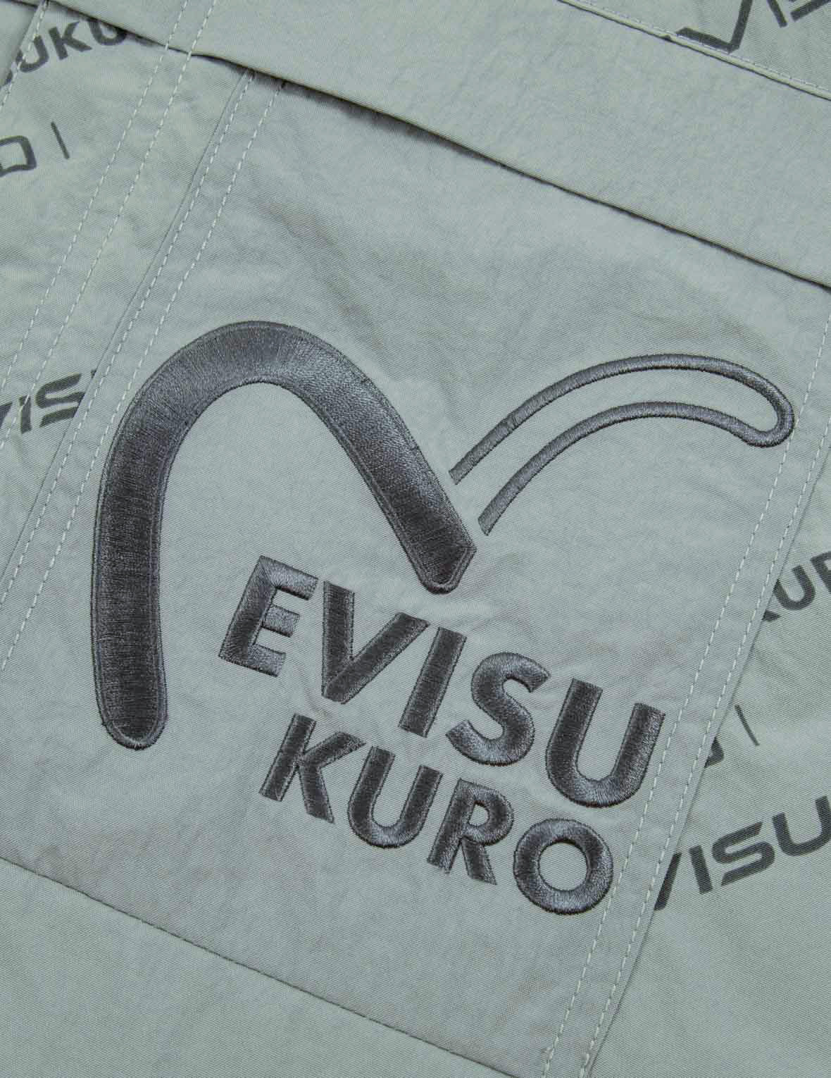 滿地Logo印花工裝夾克