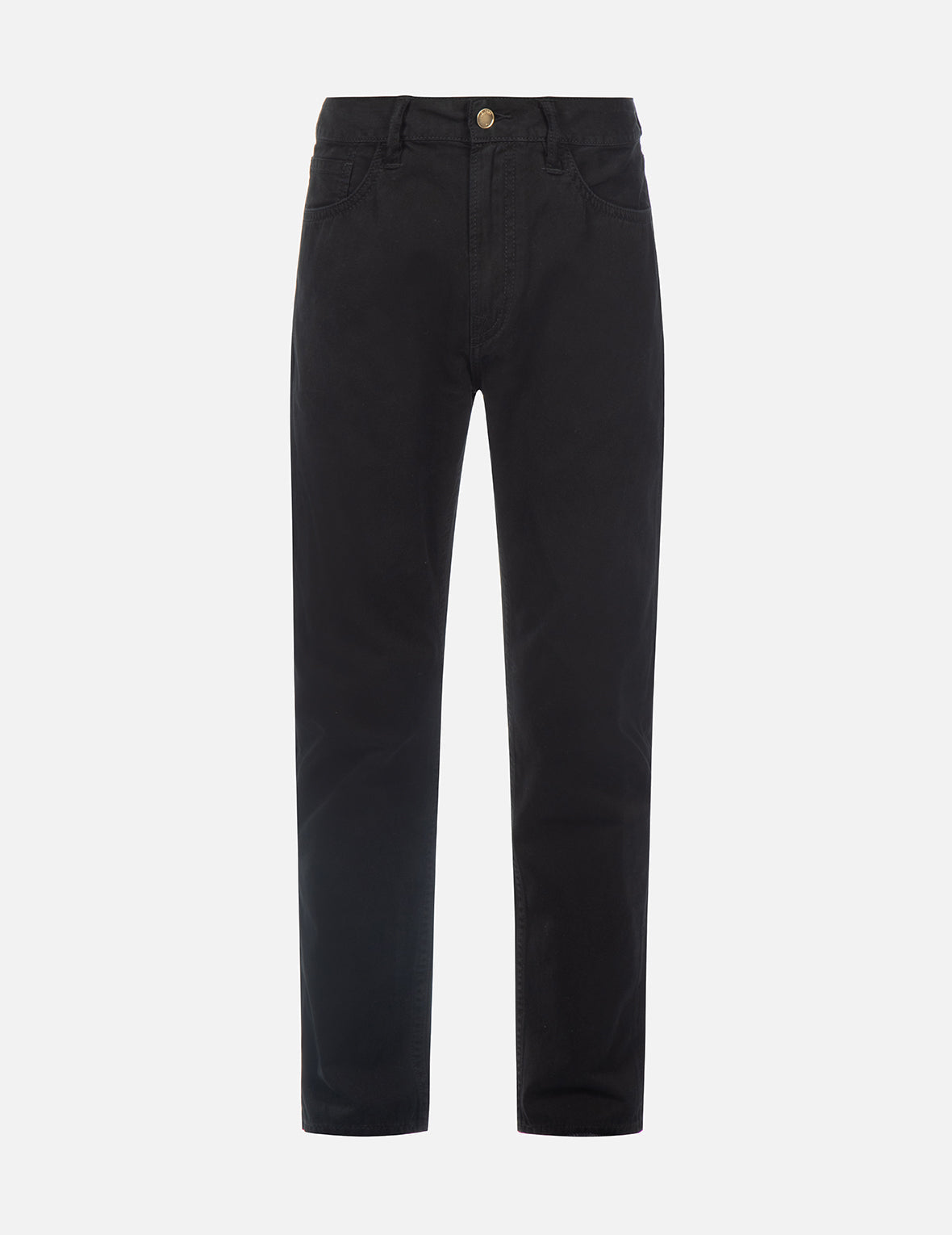 Wave Pattern Seagull Embroidery Cropped Taper Fit Jeans #2017