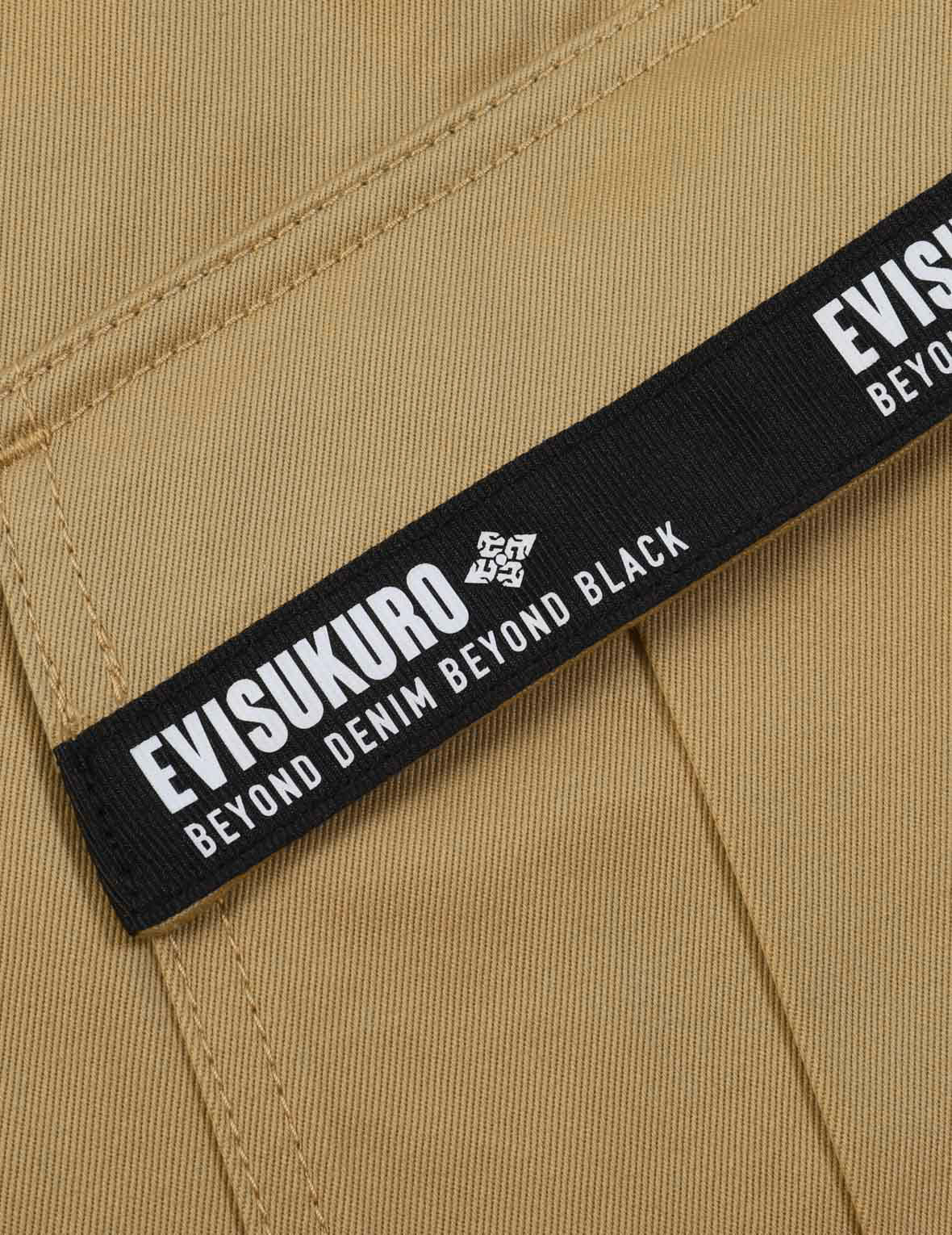 商標標籤貼佈工裝短褲