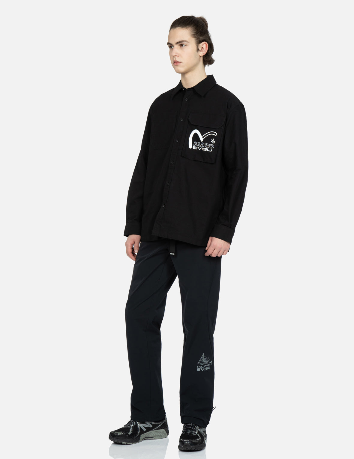 Seagull and Logo Print Oxford Shirt