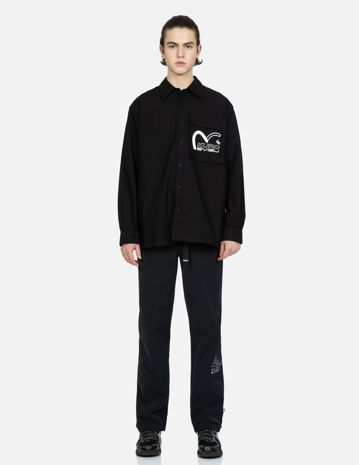 Seagull and Logo Print Oxford Shirt
