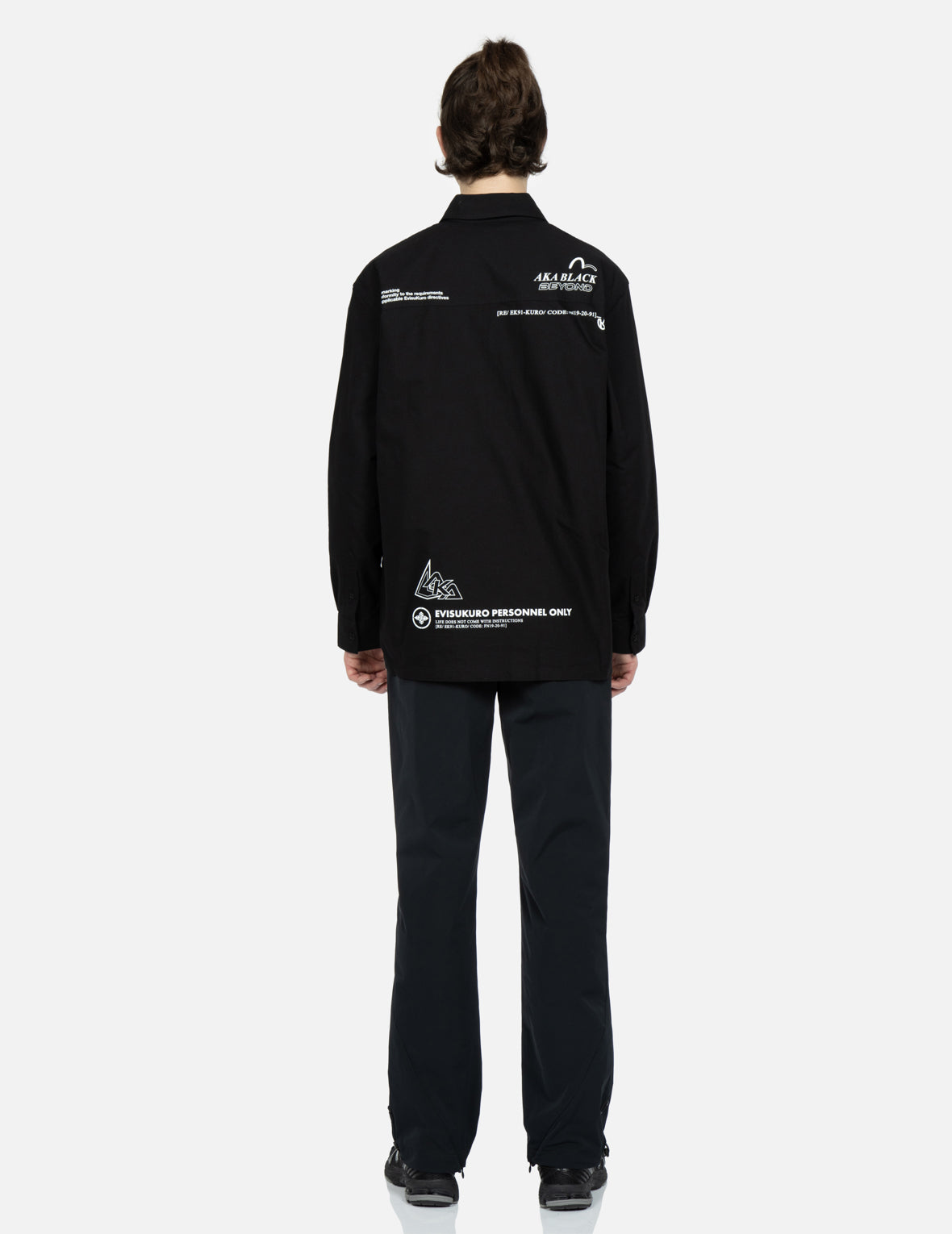 Seagull and Logo Print Oxford Shirt
