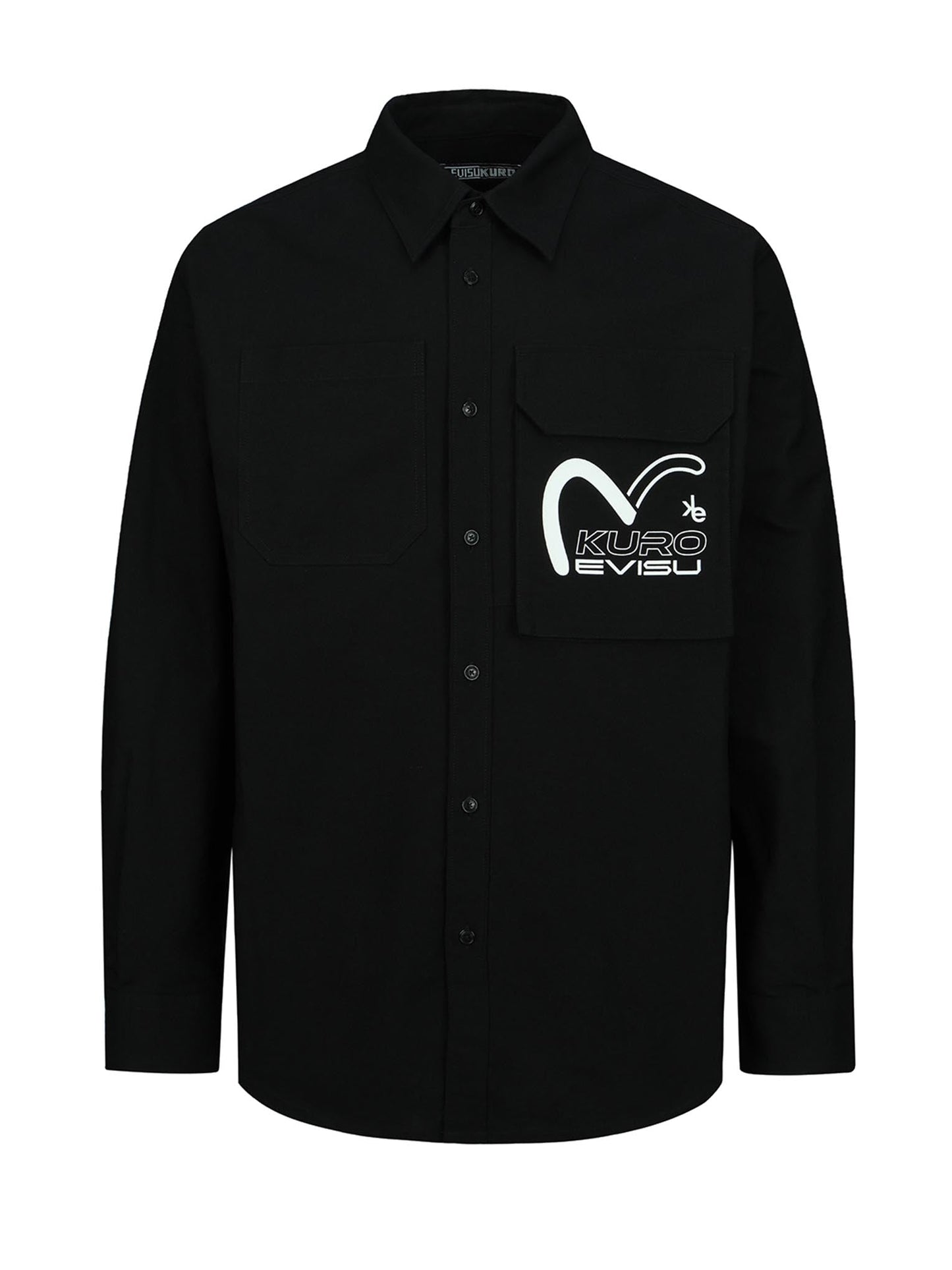 Seagull and Logo Print Oxford Shirt