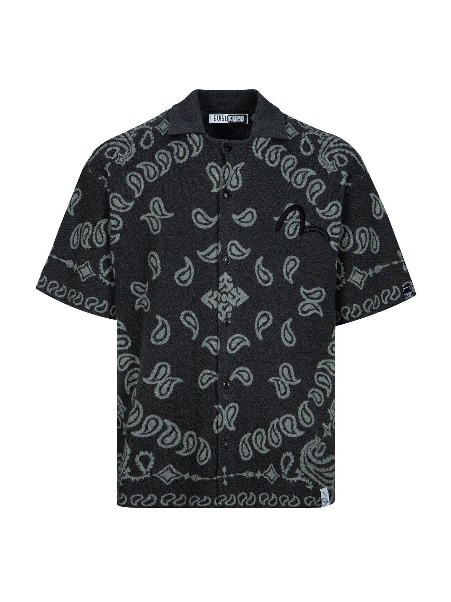 Allover Paisley Relax Fit Short Sleeves Knit Shirt
