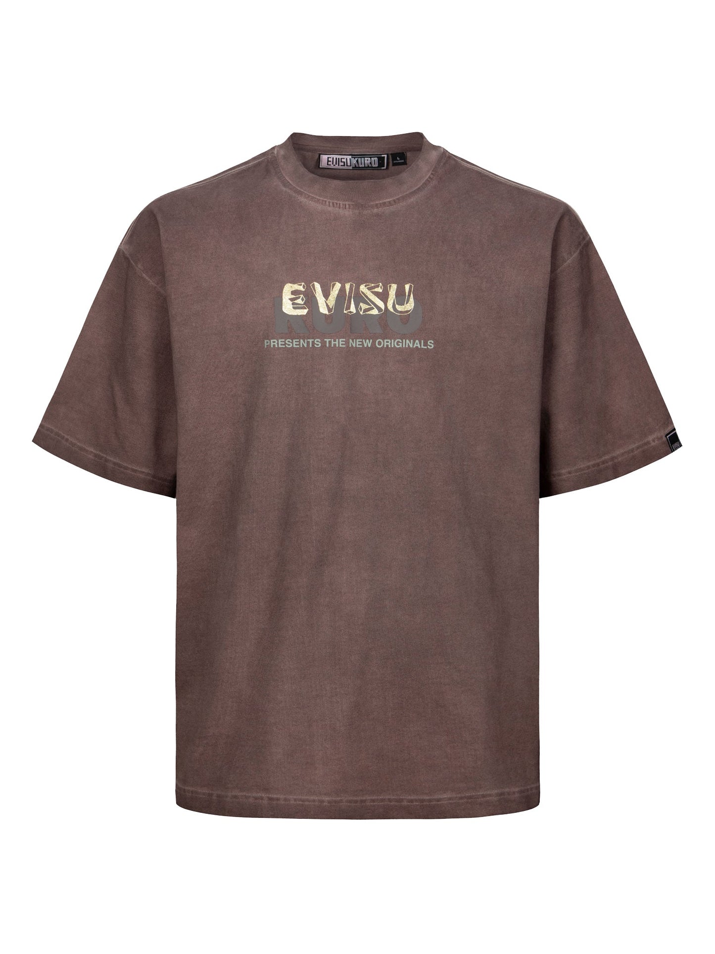 Spray Dyed Multi Logo Print Loose Fit T-shirt