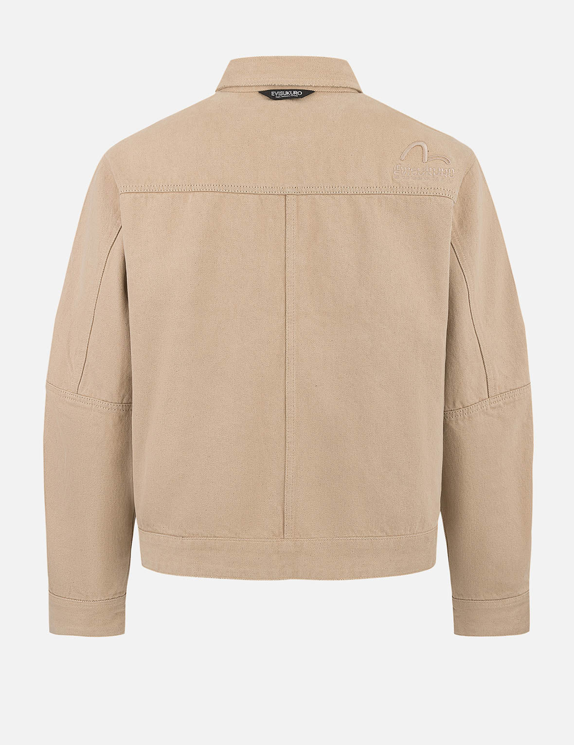 Two Tone Distressed Relax Fit Trucker Jacket