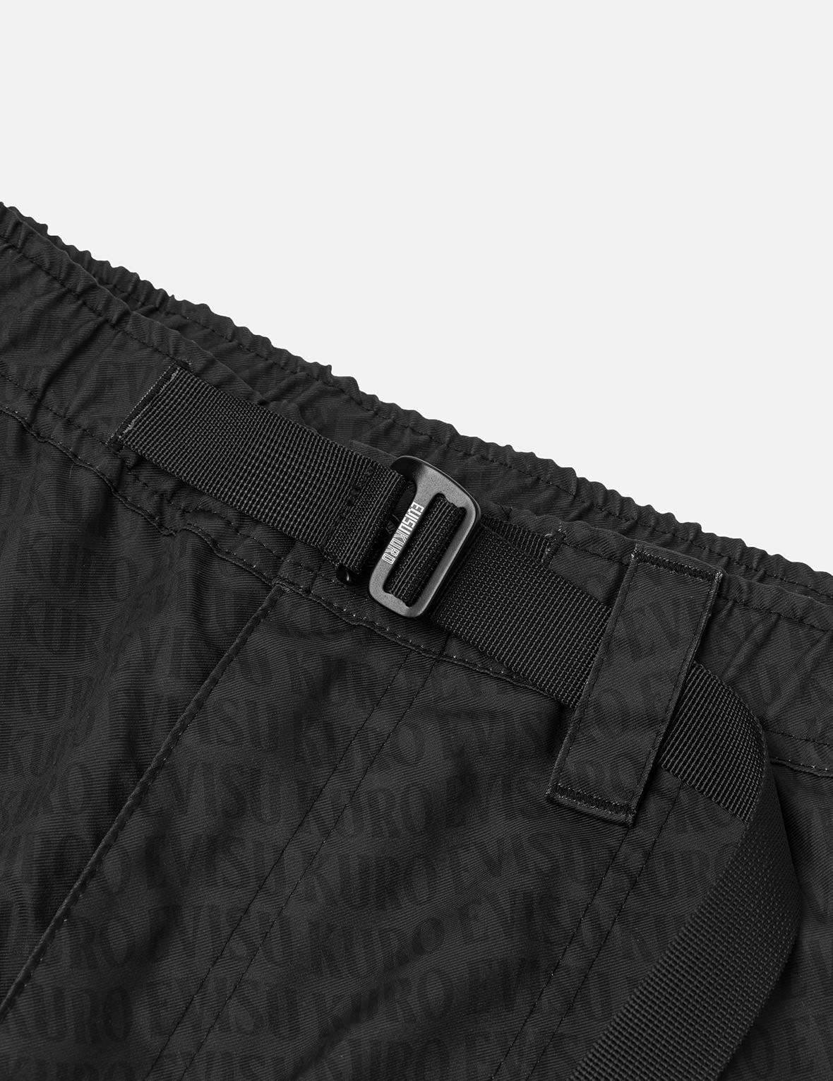 Allover Logo Print Loose Fit Cargo Pants