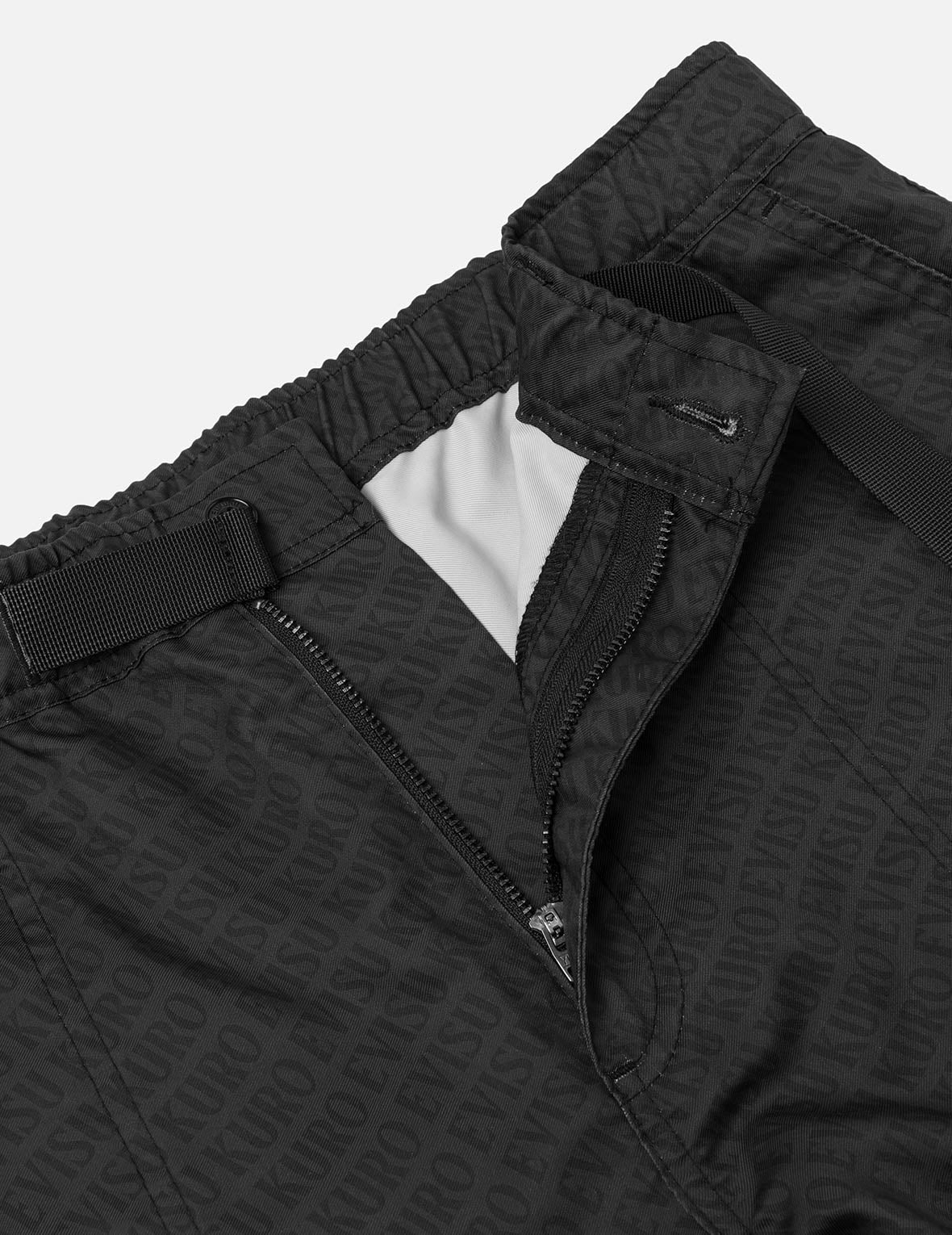 Allover Logo Print Loose Fit Cargo Pants