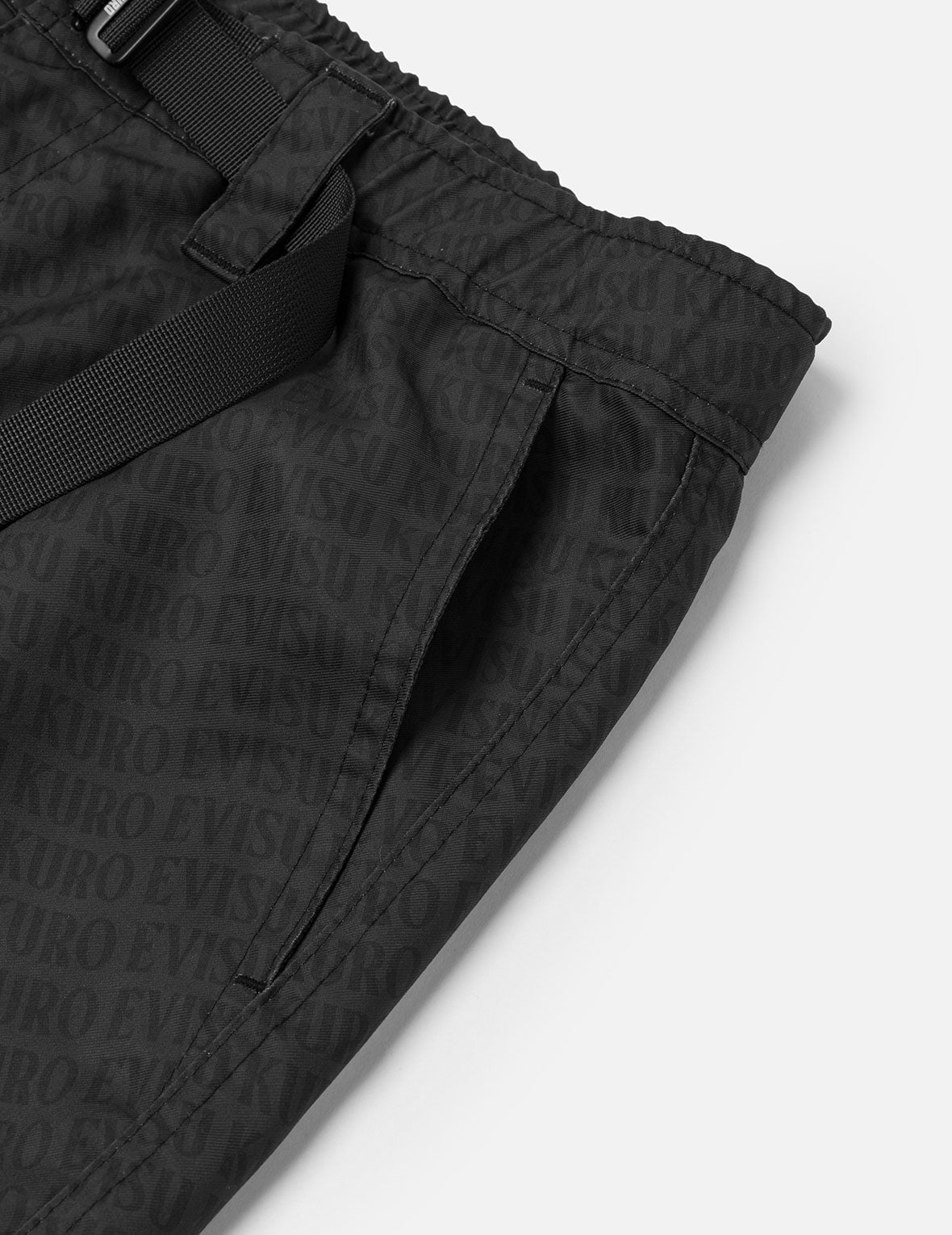 Allover Logo Print Loose Fit Cargo Pants