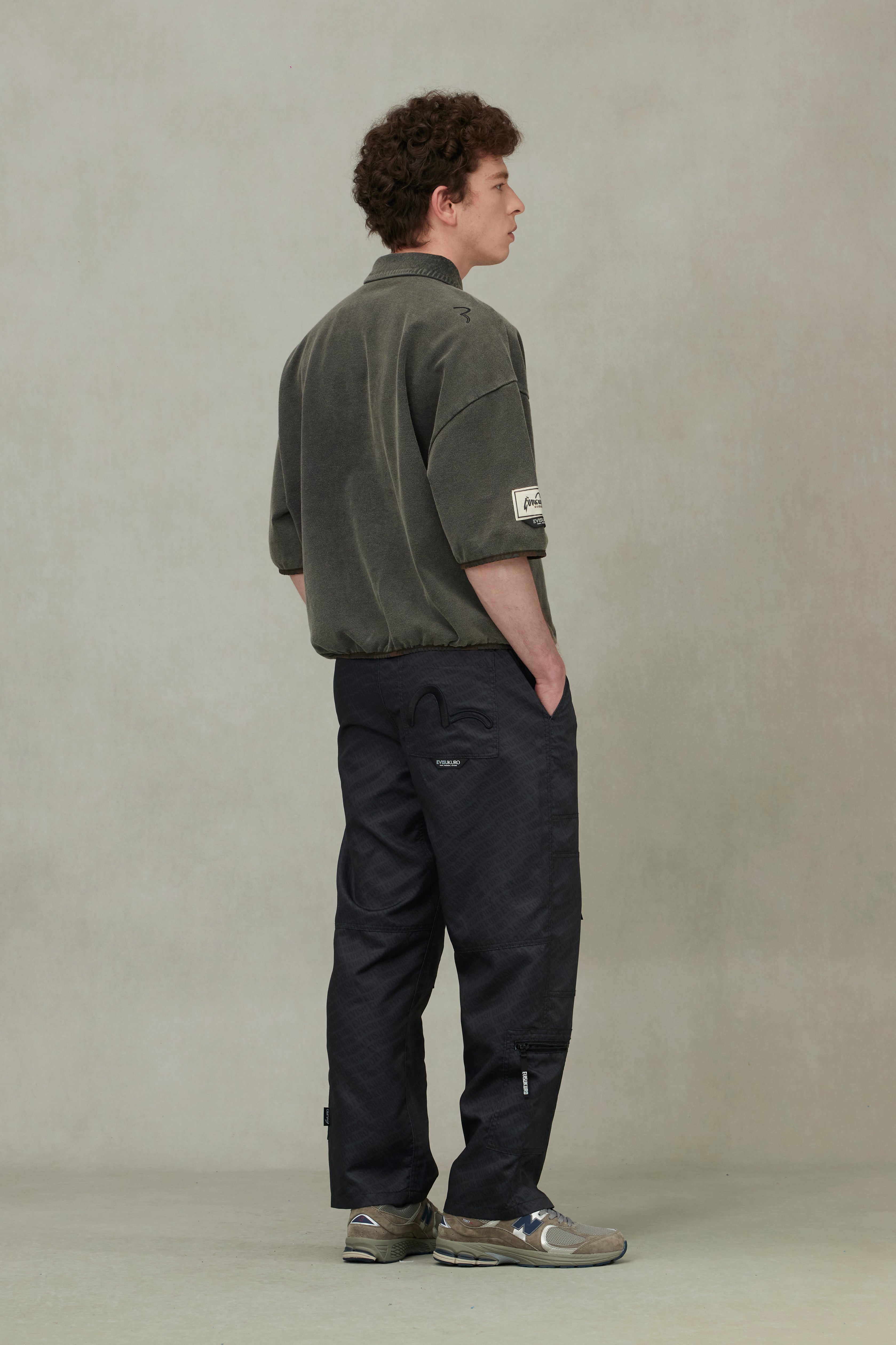 商標刺繡寬版休閒POLO衫