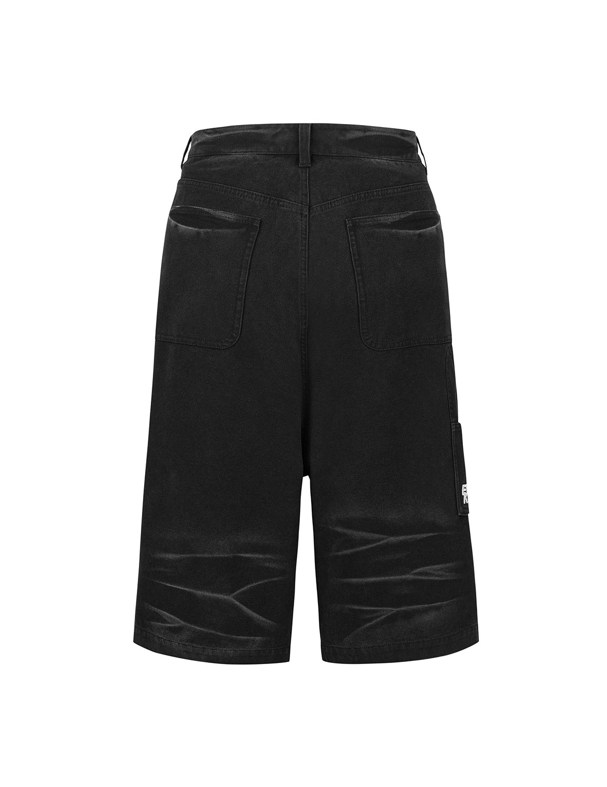 染色和重度水洗時尚版型滑板短褲