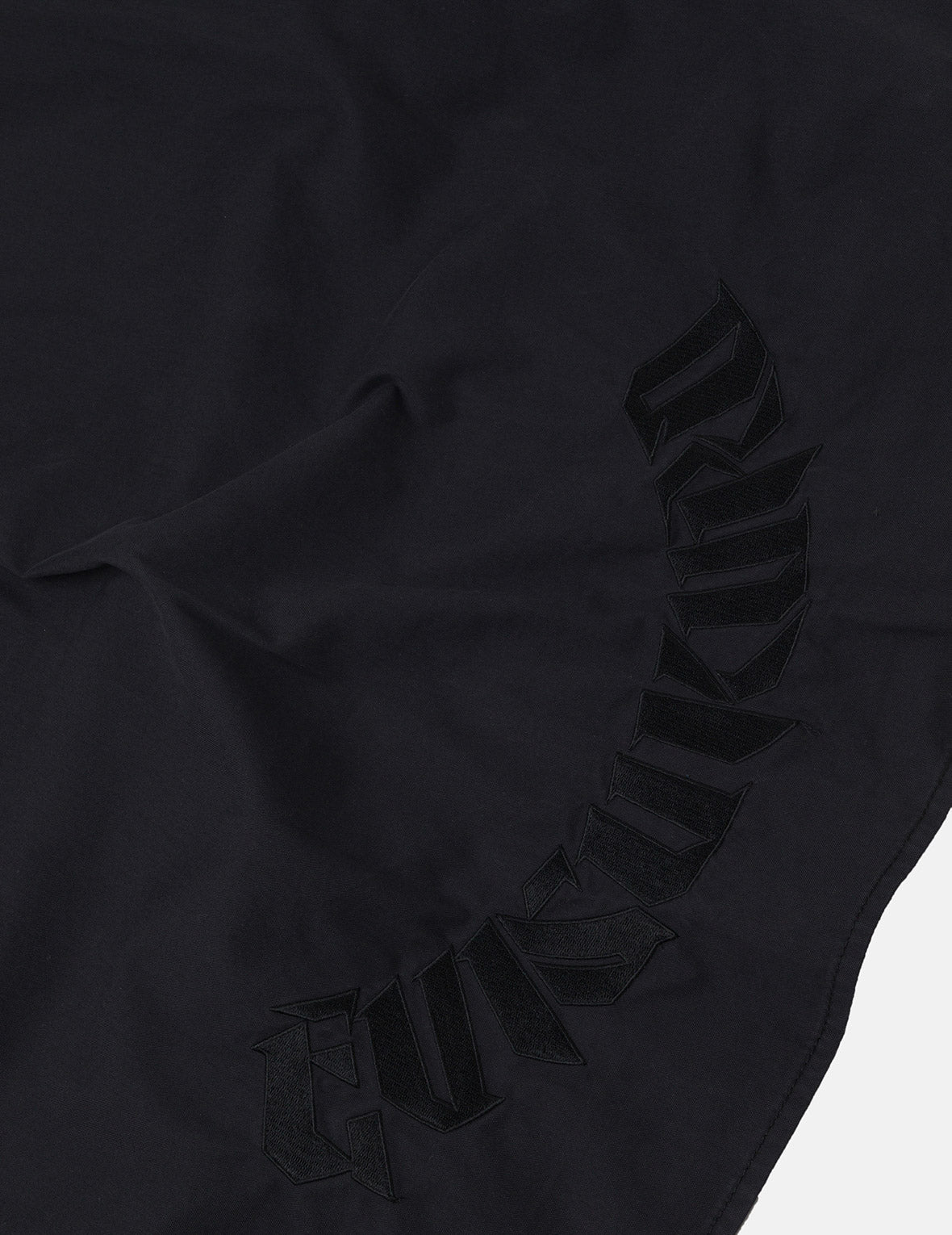 商標和海鷗刺繡寬版襯衫外套