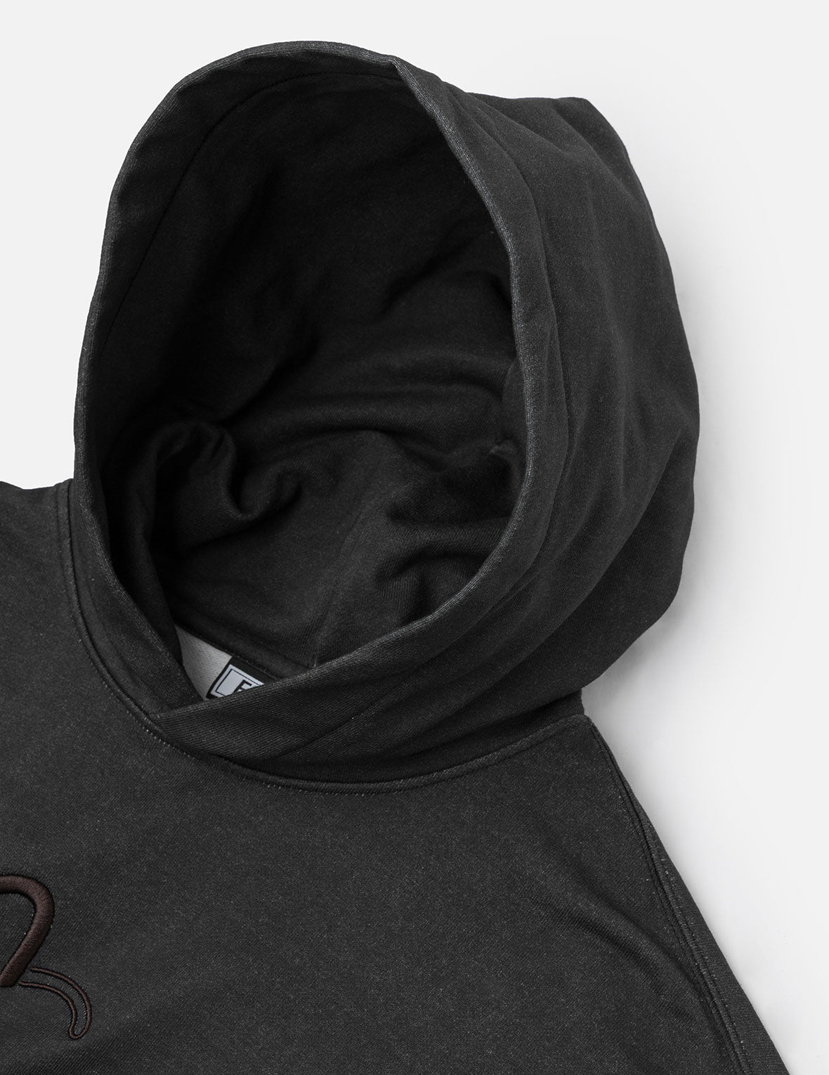 破洞印花超寬版連帽衛衣