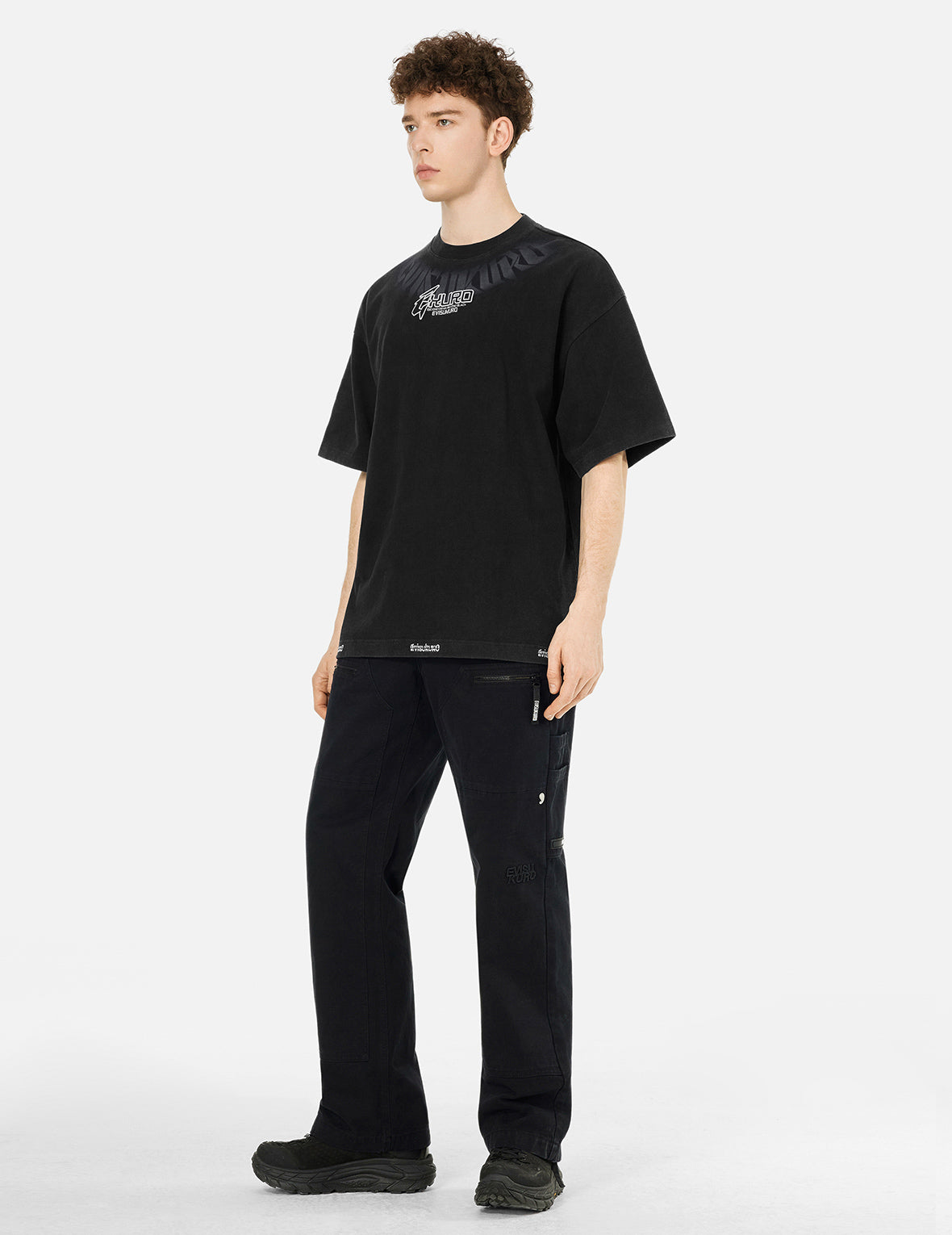 Logo embroidery Oversized Washed T-Shirt