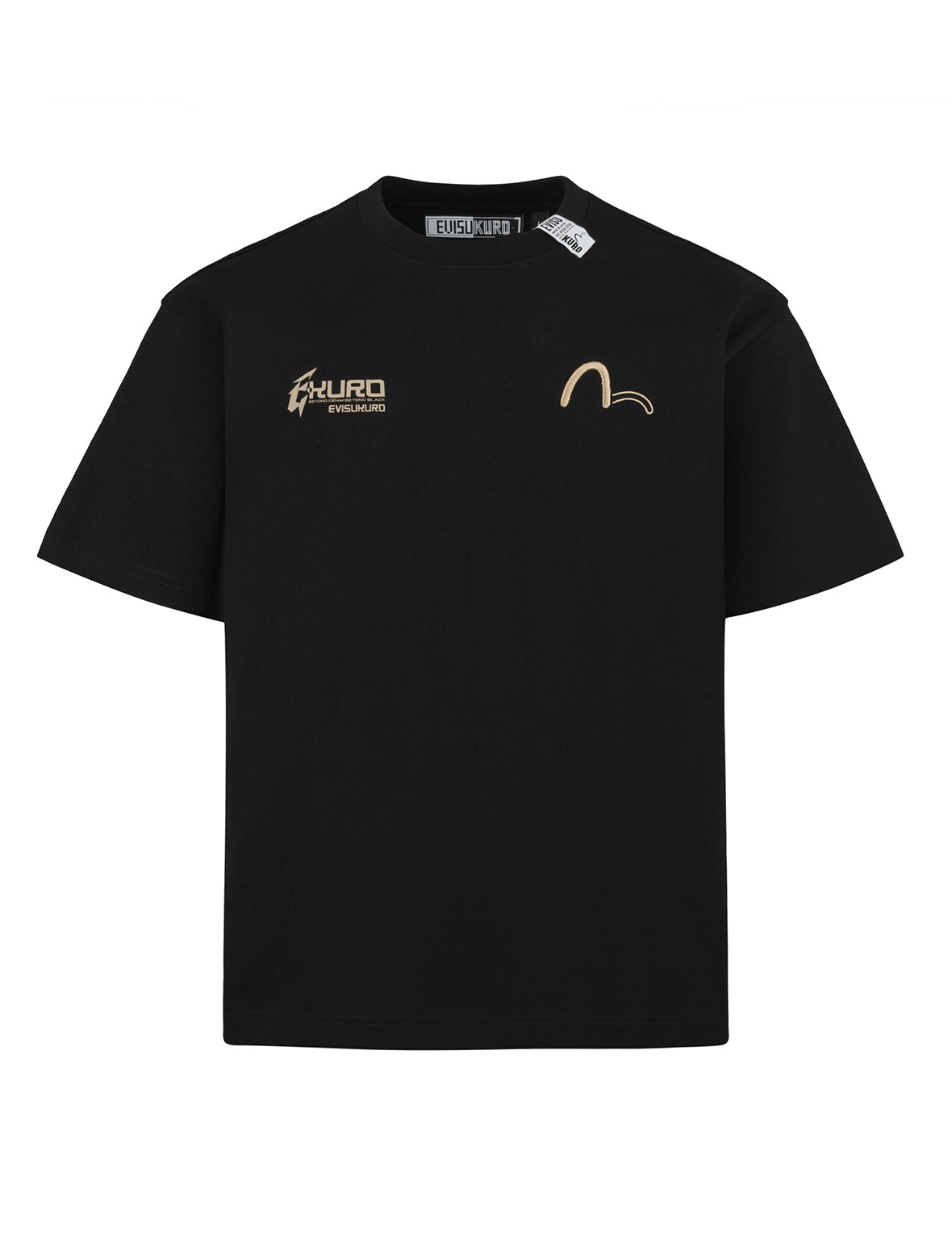 Seagull Embroidery and Logo Print Regular Fit T-shirt