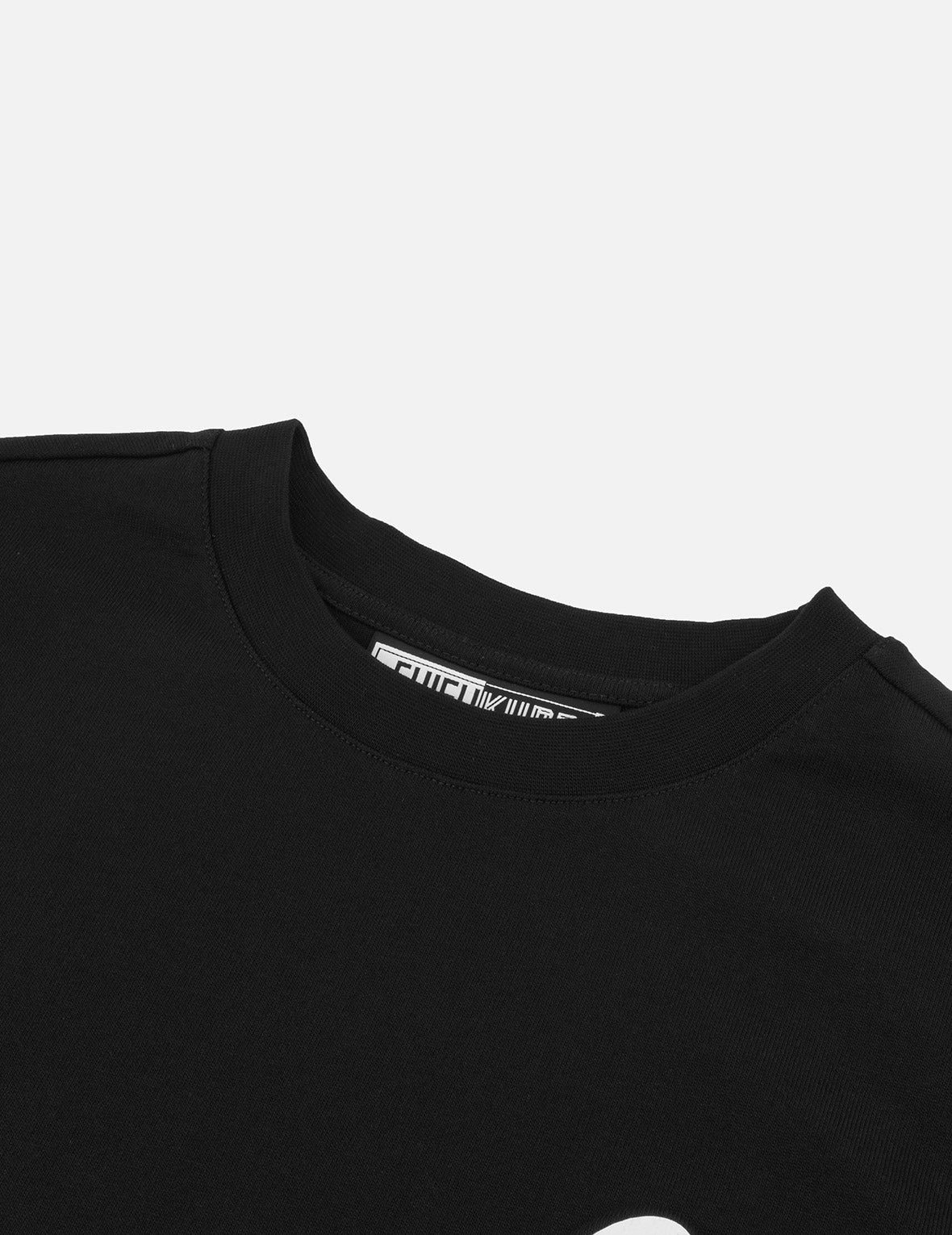 Metallic Logo and Slogan Print Regular Fit T-Shirt