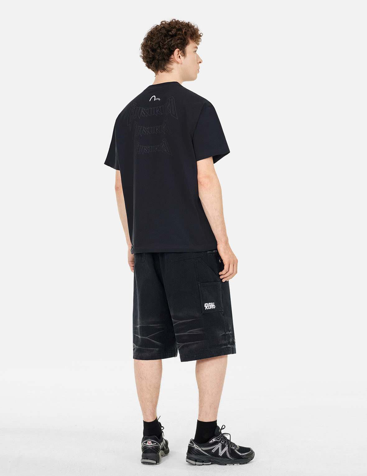 Panel design with Multi Labels Relax Fit T-Shirt