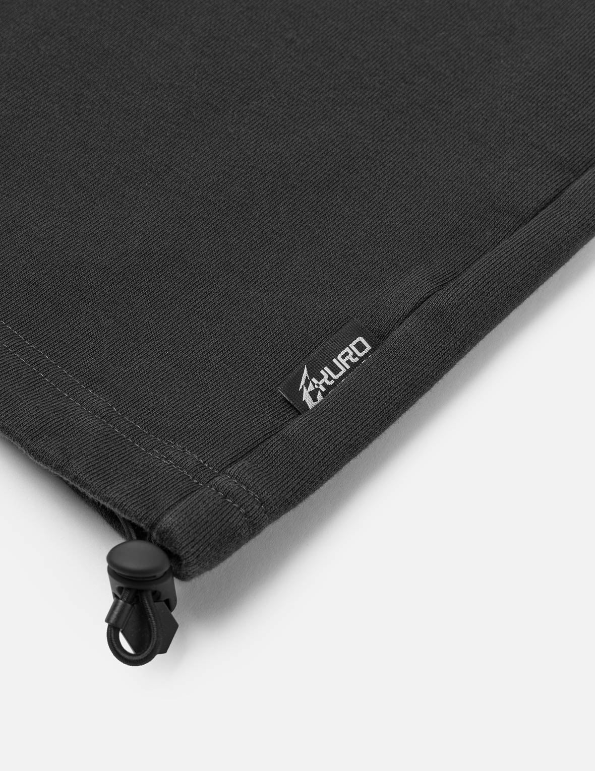 Rock-washed Logo Embroidery Oversized Sweatshirt