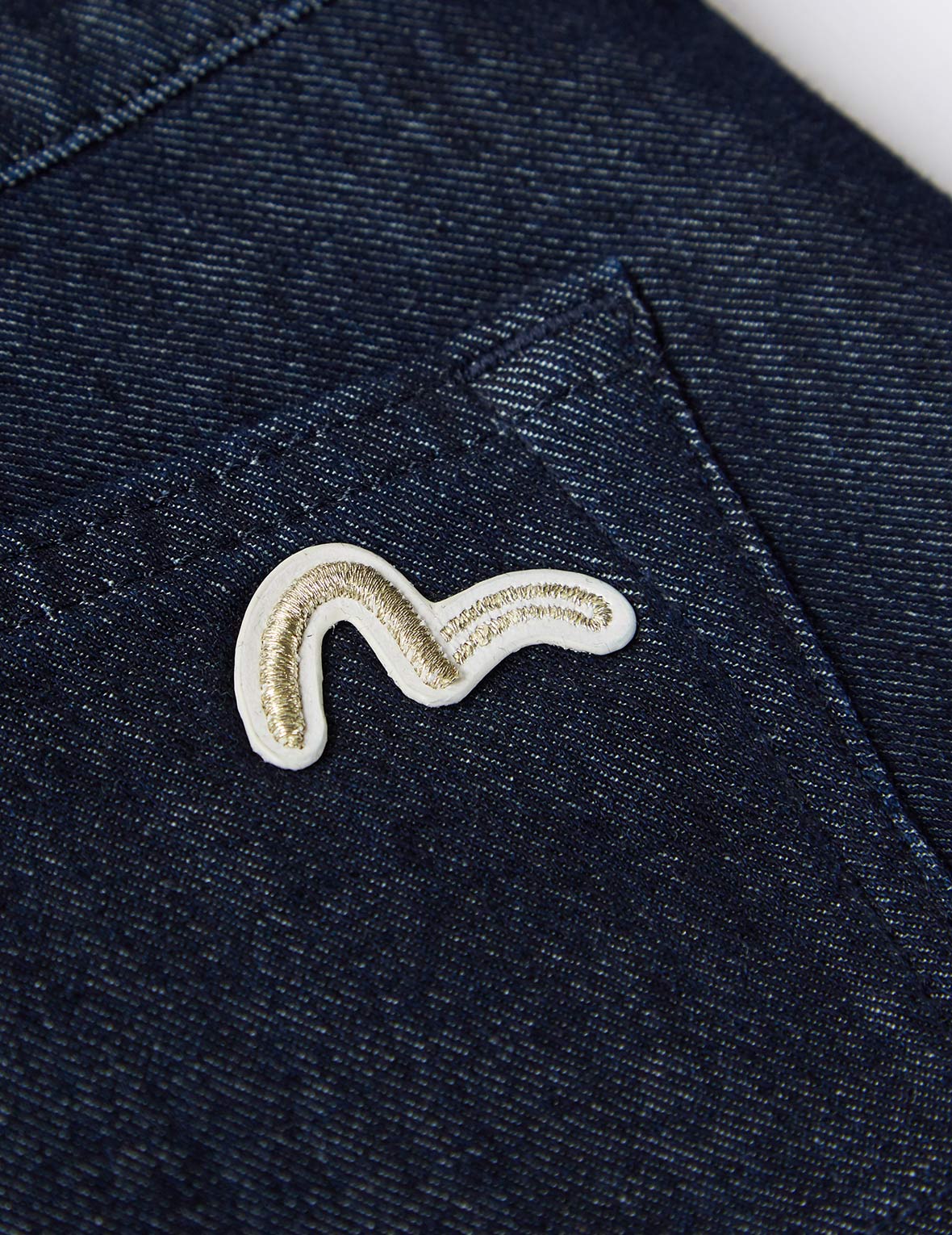 家花刺繡騎行牛仔短褲