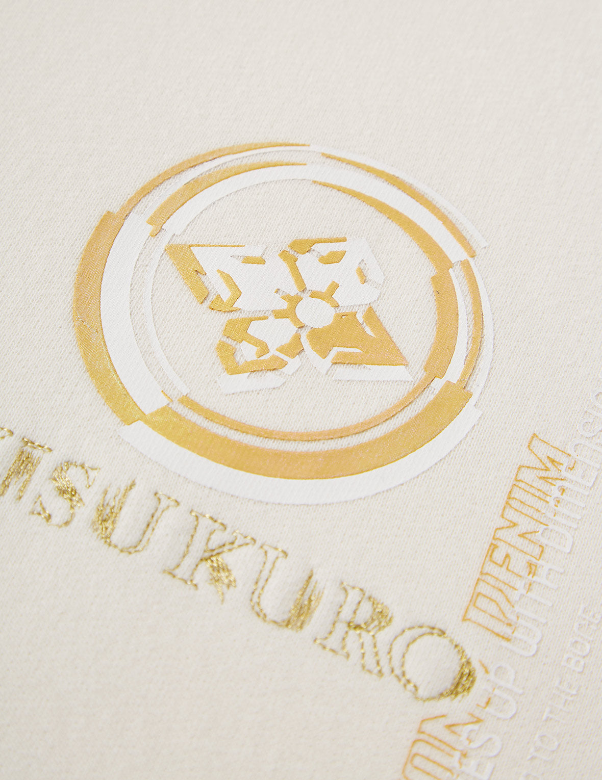 家花及Logo刺繡連帽衛衣