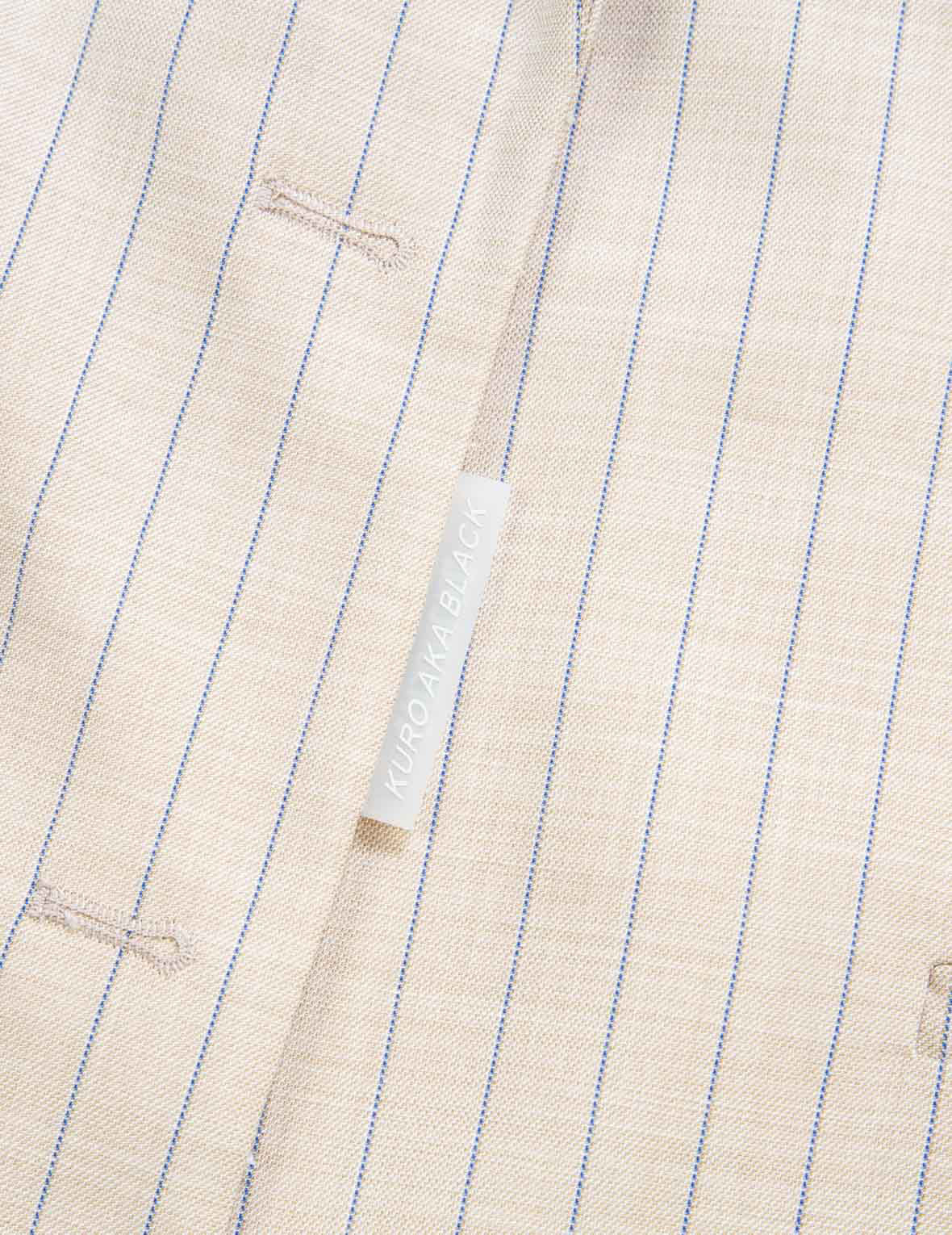 標籤重疊條紋西裝外套