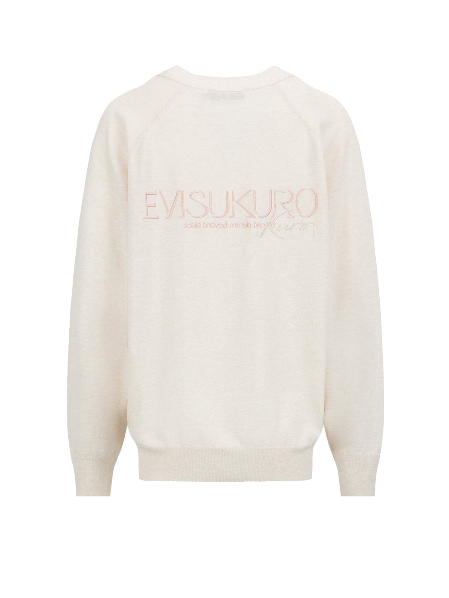 Seagull and Logo Embroidery Cardigan