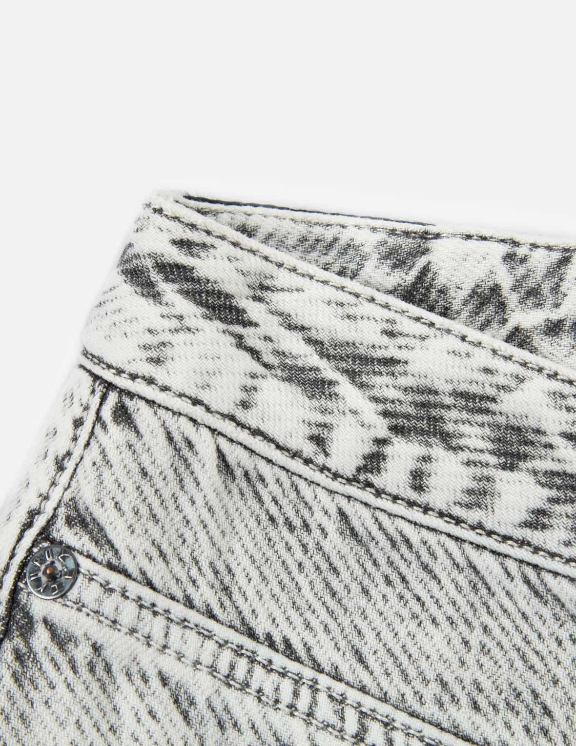 小海鷗刺繡織紋牛仔褲