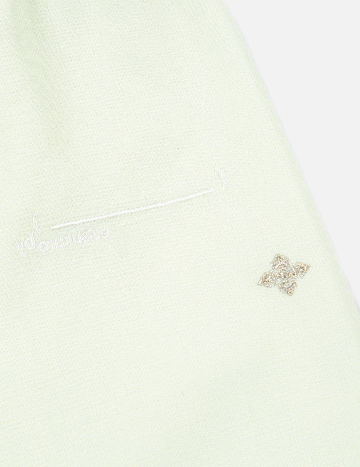 Slogan Embroidery Wool-blend Shorts