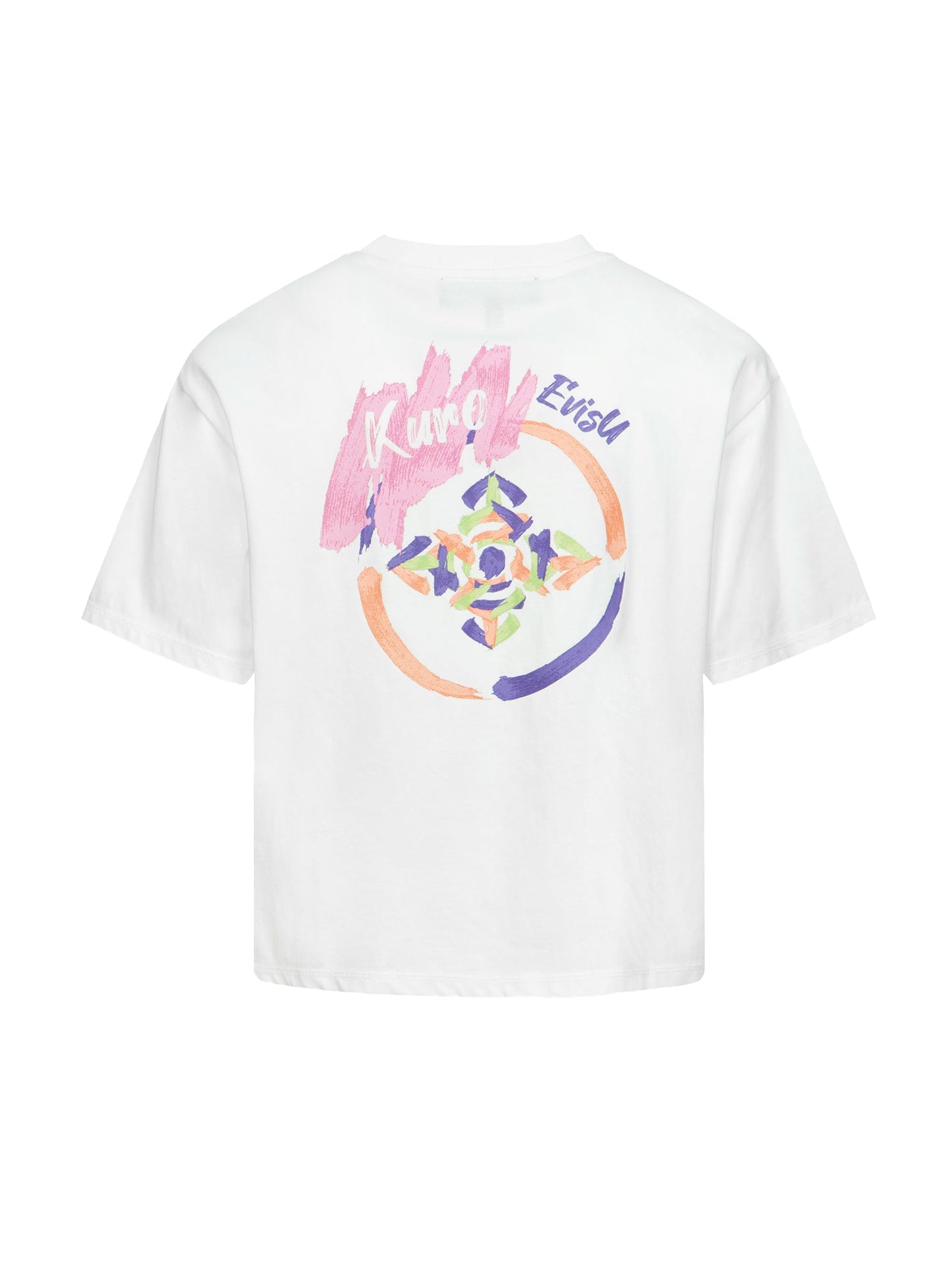 Brush Art Kamon Ruched Fashion Fit T-Shirt