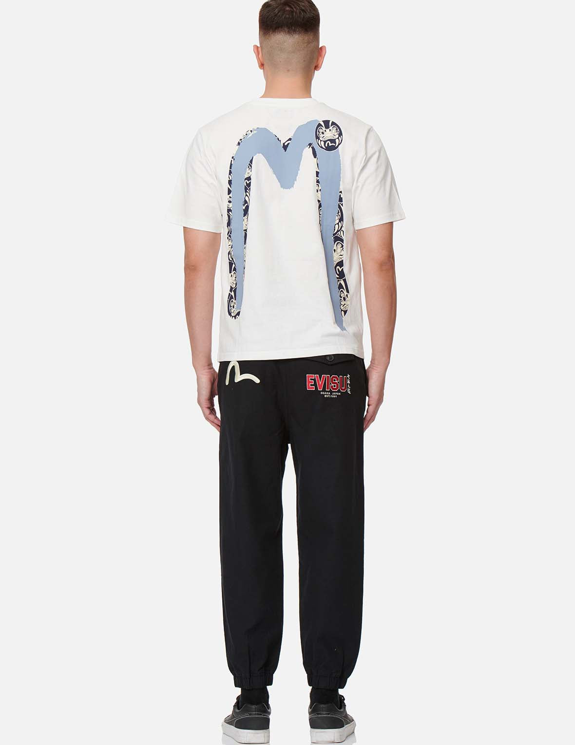 小海鷗與商標刺繡梭織束口長褲