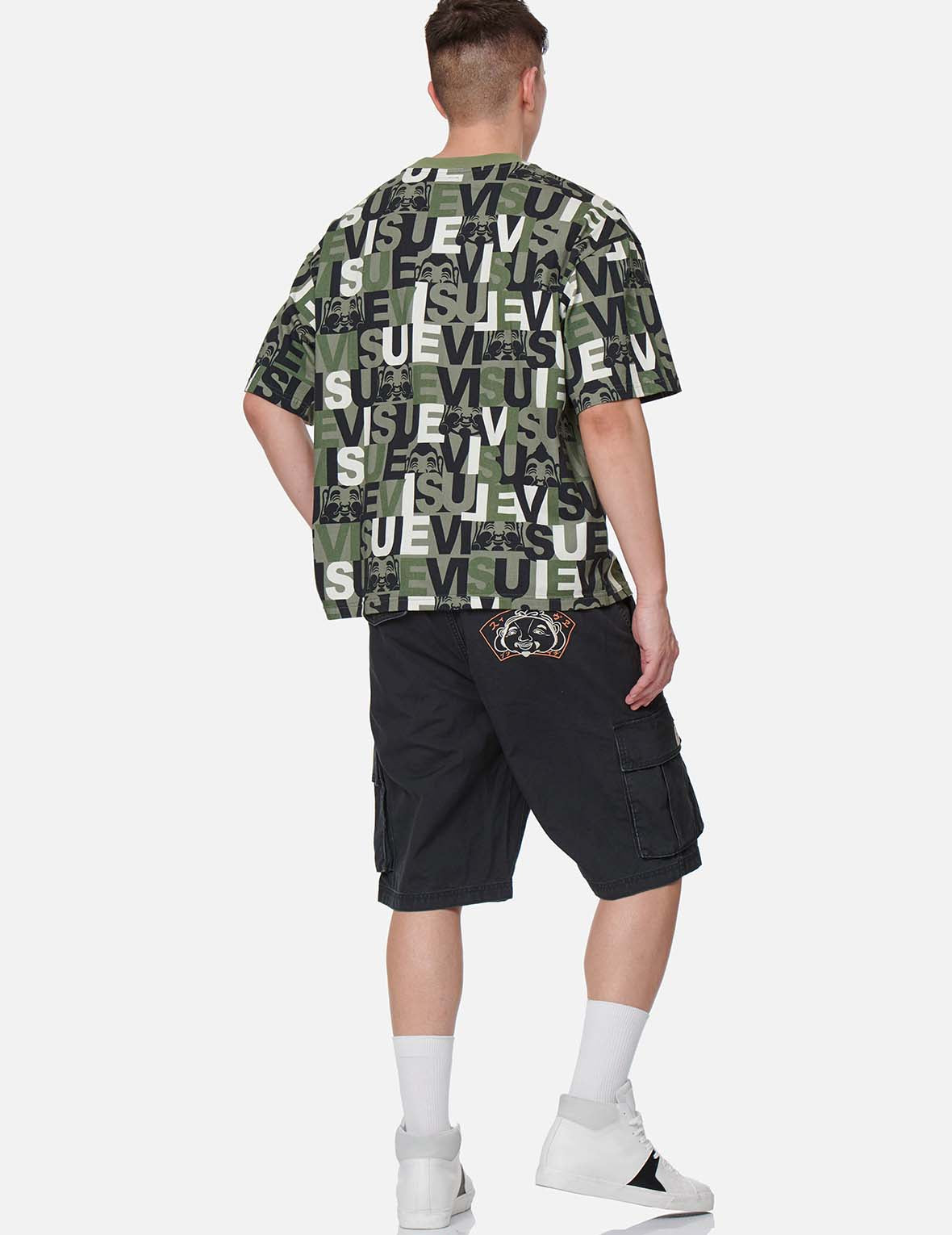 Godhead Embroidery Cargo Shorts