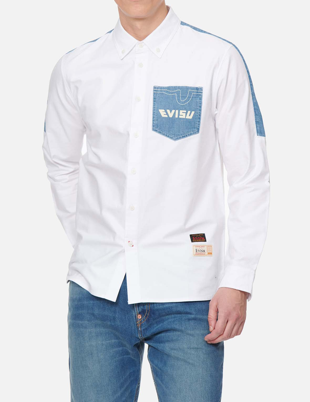 Denim Daicock Insert Oxford Shirt