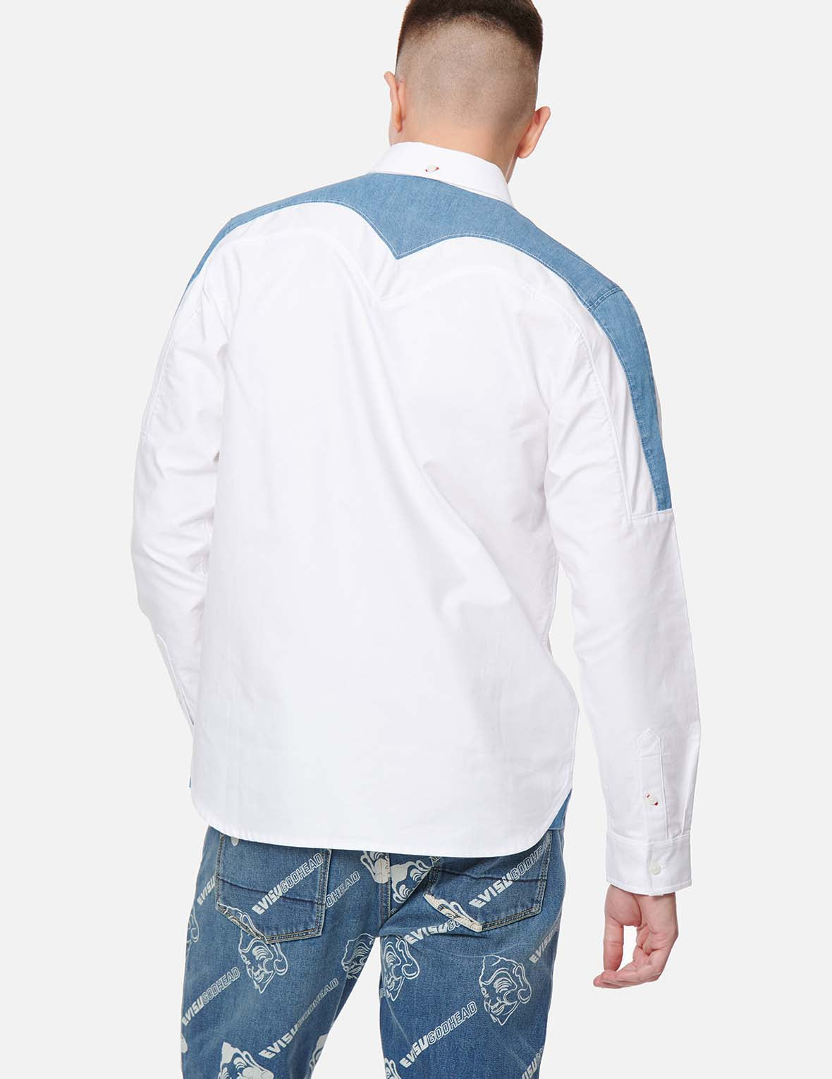 Denim Daicock Insert Oxford Shirt