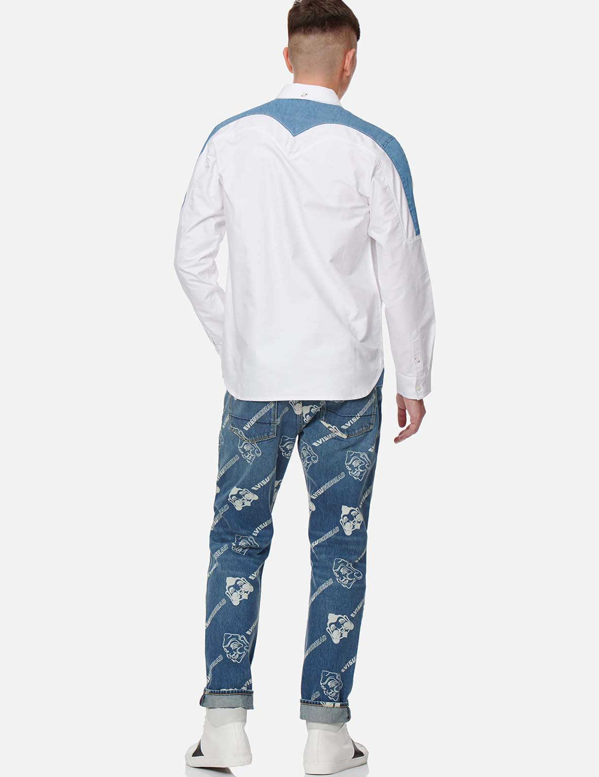 Denim Daicock Insert Oxford Shirt