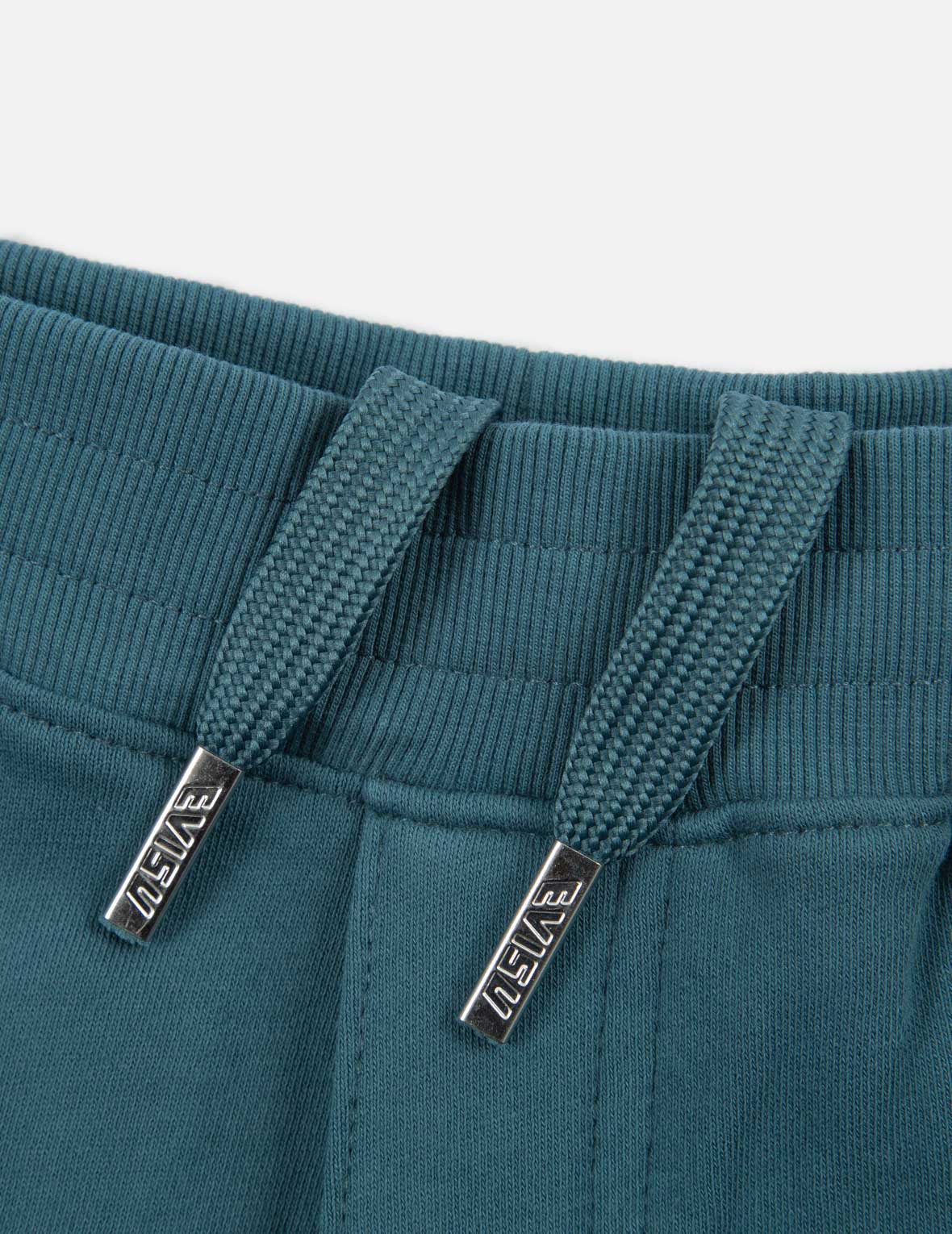 Kamon Print and Embroidery Sweat Shorts