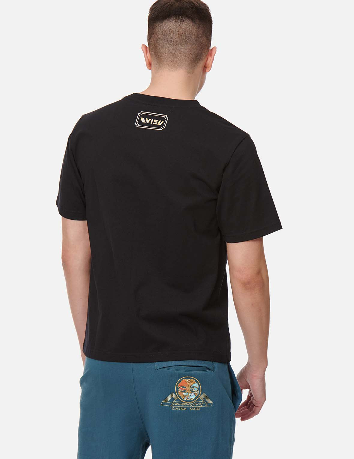 Sunset Gradated Kamon Print T-Shirt