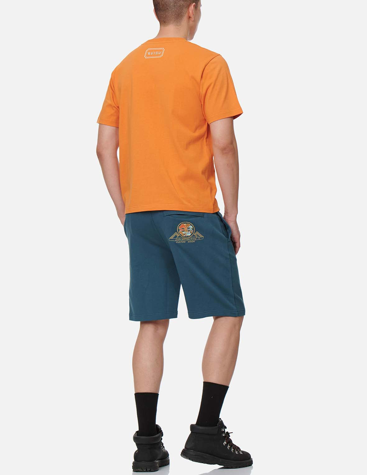 Sunset Gradated Kamon Print T-Shirt