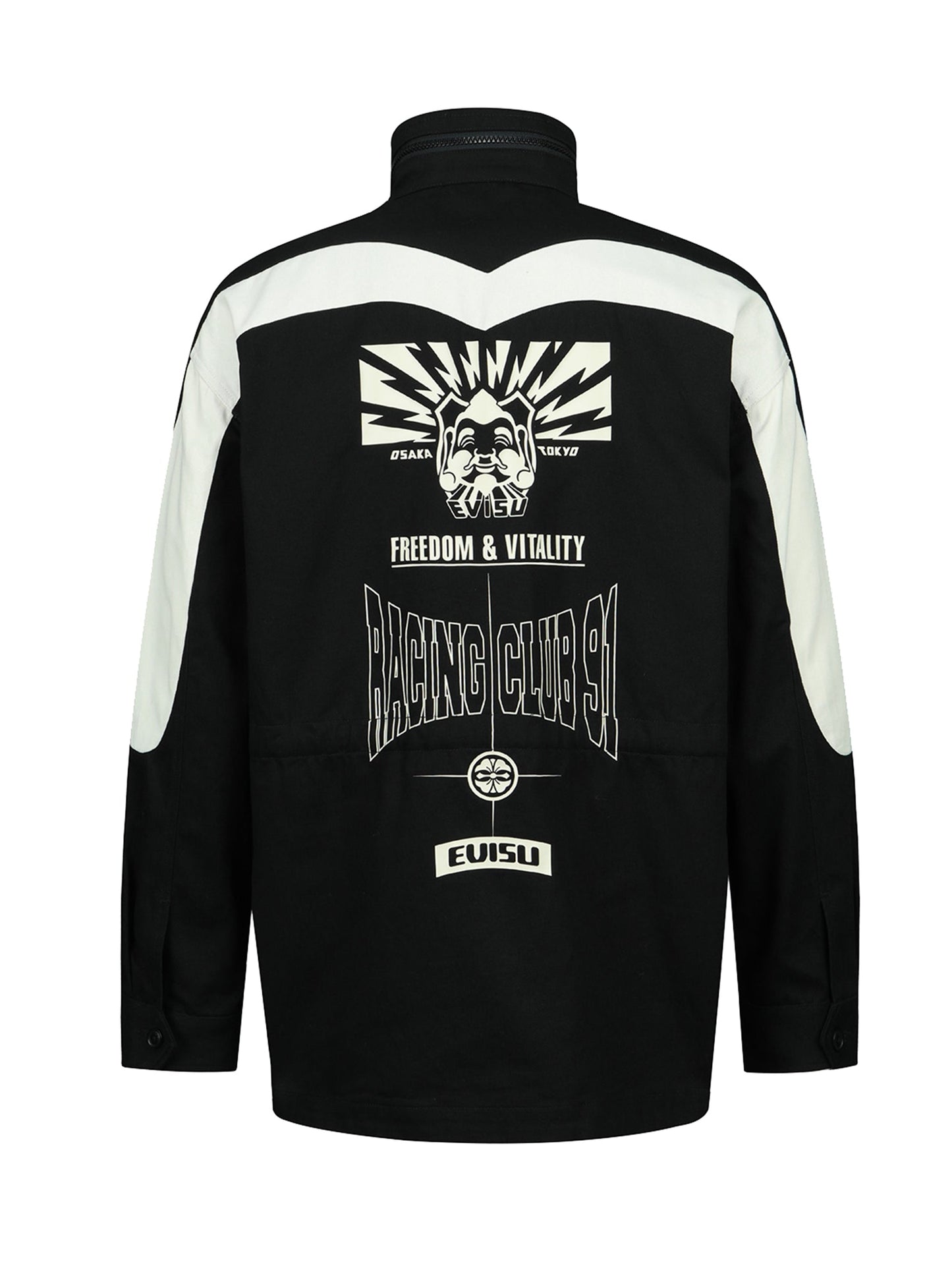 Seagull and Godhead Print Field Jacket
