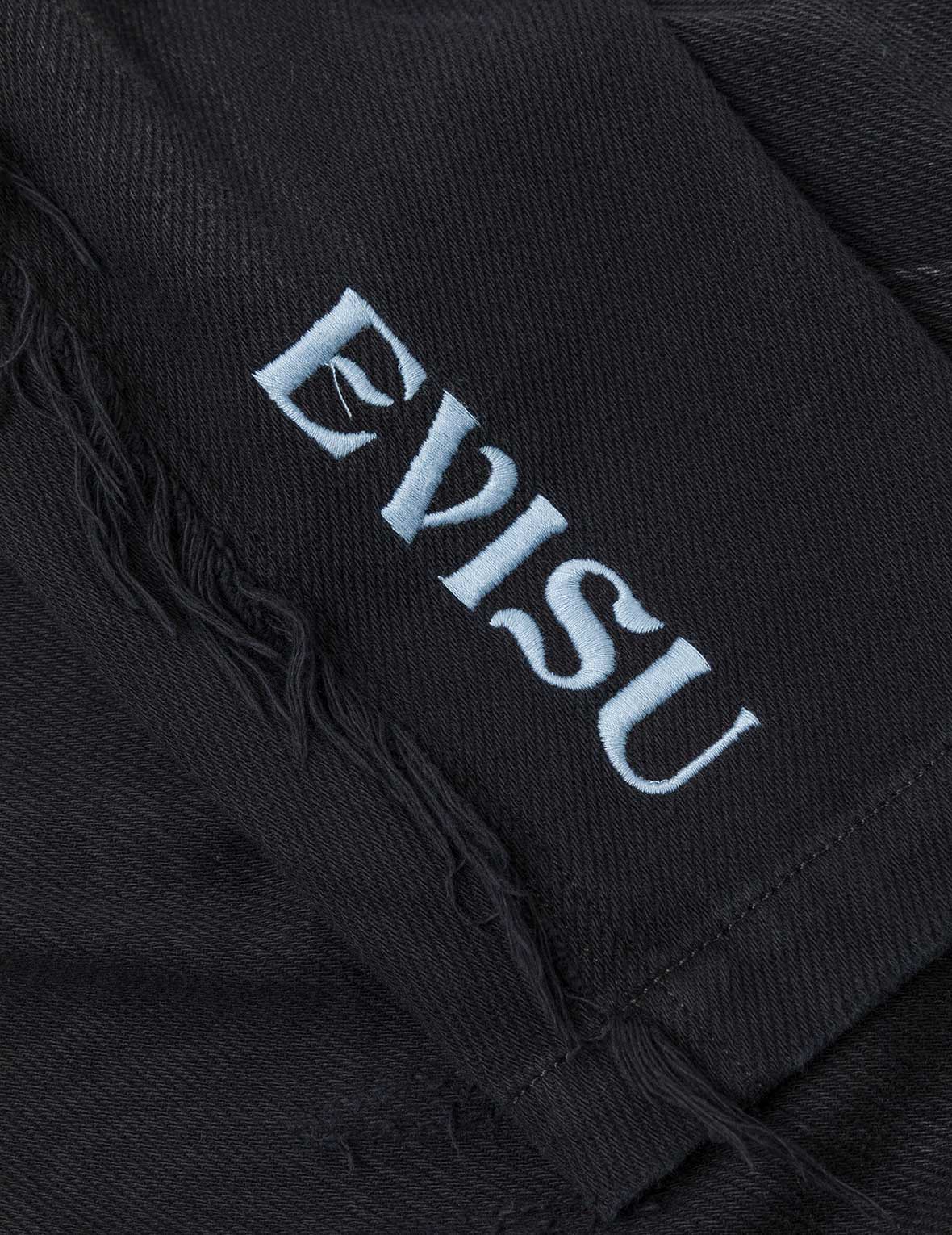 Seagull and Logo Embroidery Relax Fit Denim Blazer