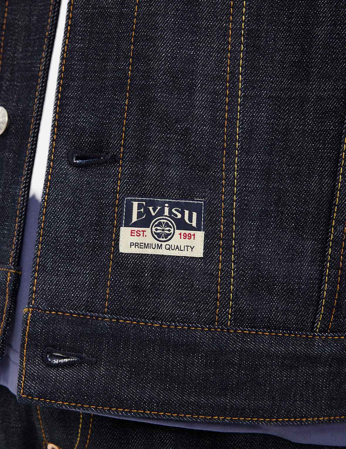 神獸白澤刺繡寬版休閒牛仔外套